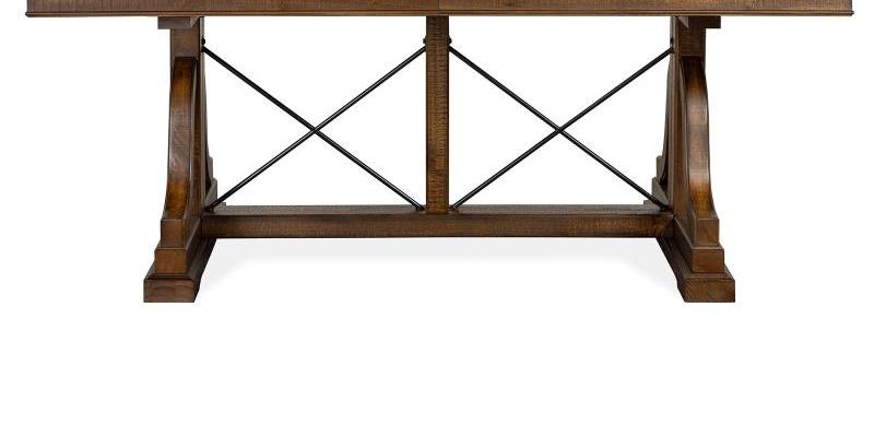 Wood Trestle Dining Table Base KD