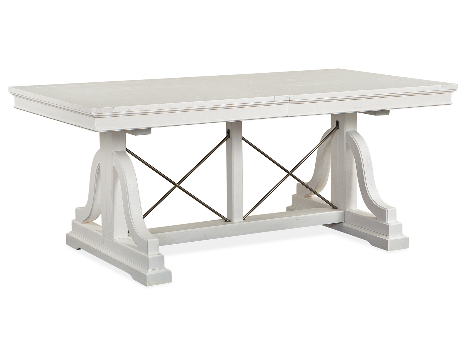 Magnussen Home Heron Cove White 6pc Upholstered Dining Room Set