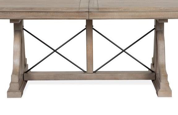 Wood Trestle Dining Table Base KD