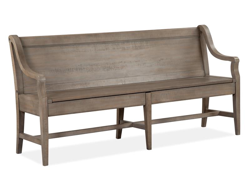 Magnussen Home Paxton Place Dovetail Grey Bench