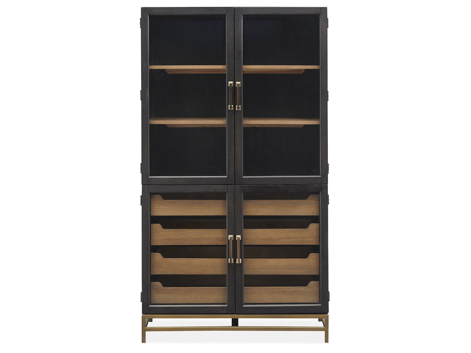 Magnussen Home Lindon Wood Two Tone Dining Cabinet
