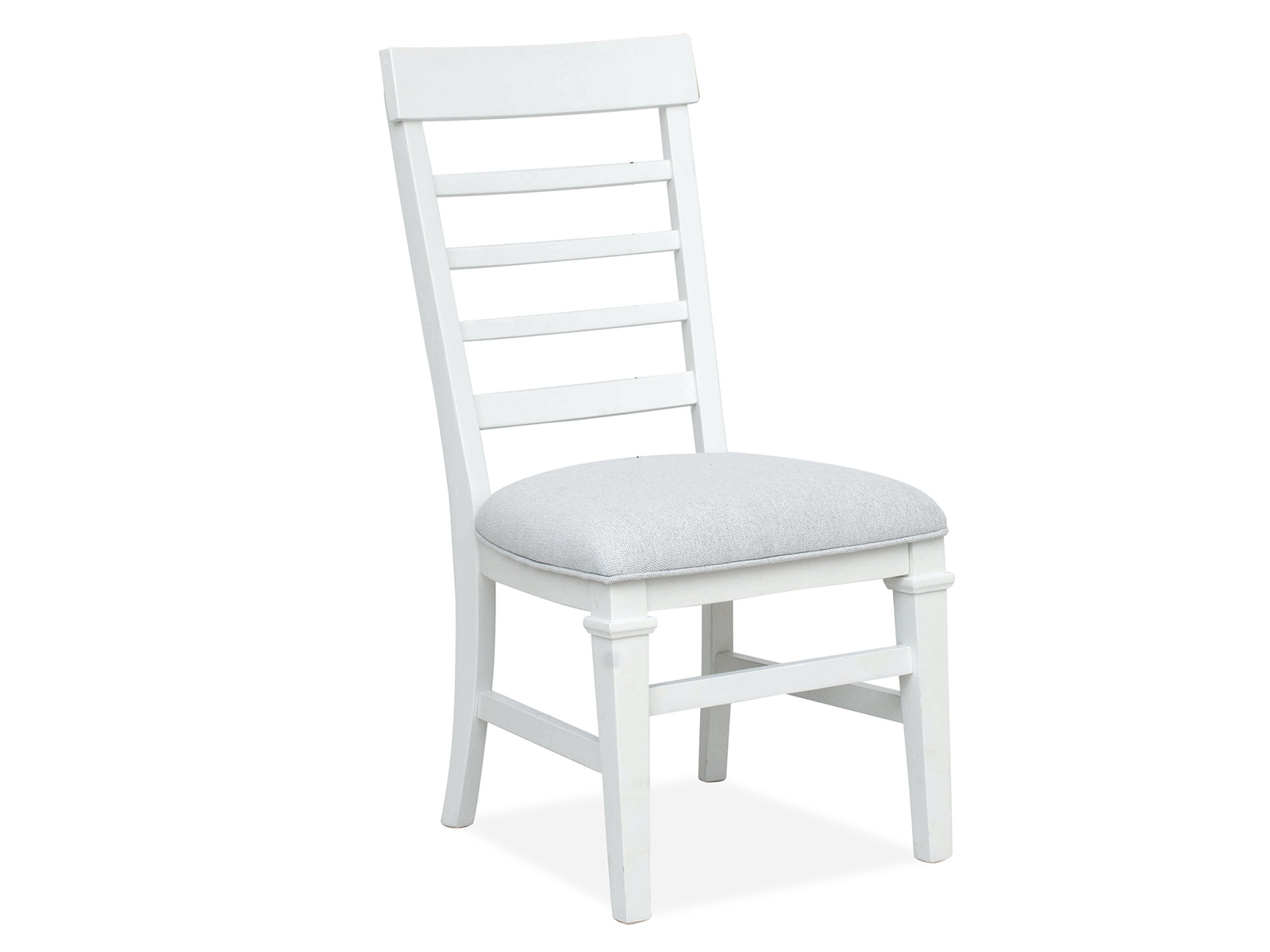 Wood Dining Side Chair w/Upholstered Seat (2/ctn) A-White KD