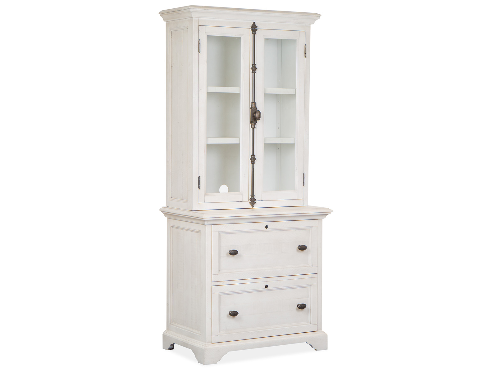 Magnussen Home Bronwyn Alabaster Lateral File with Hutch