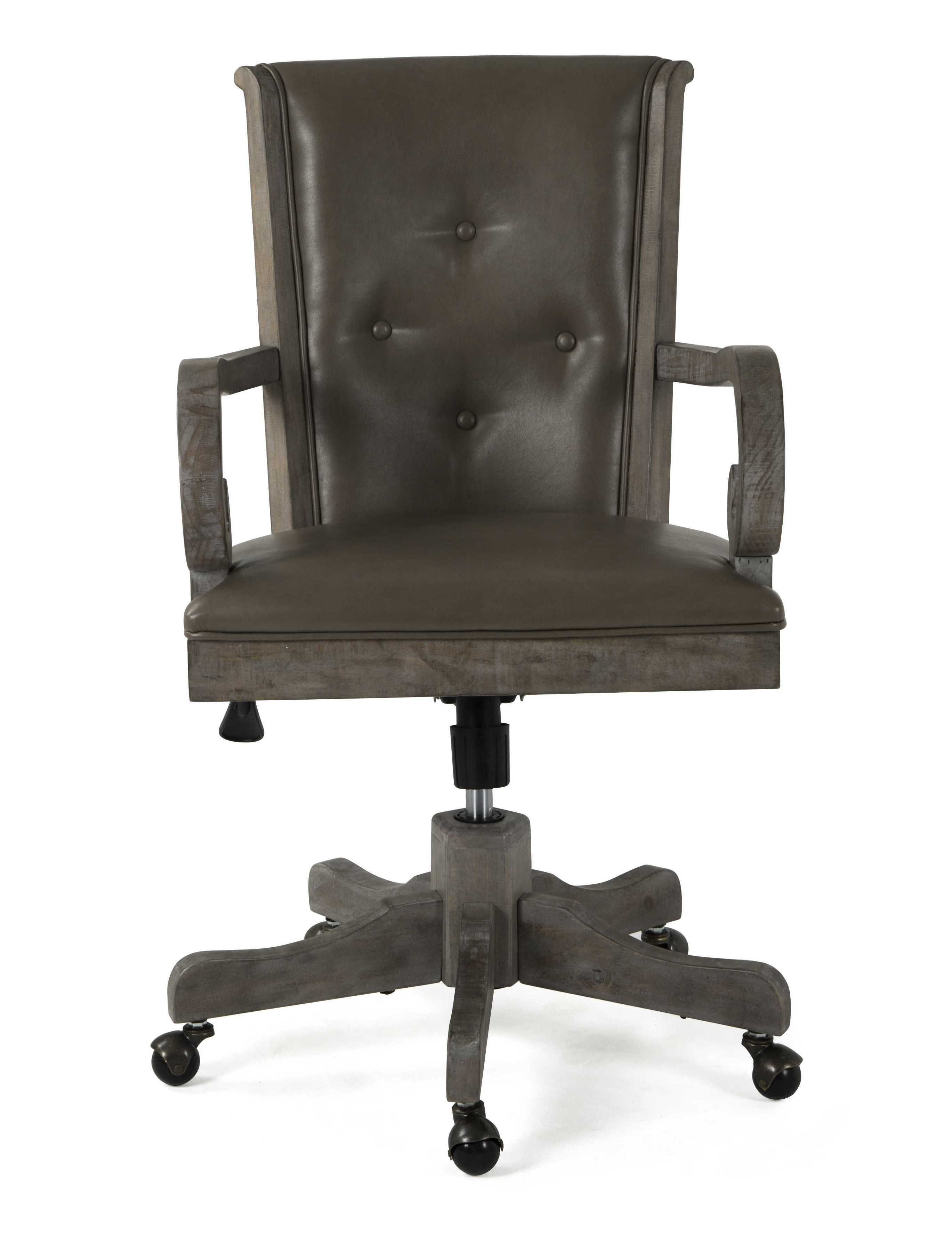 Magnussen Home Tinley Park Wood Upholstered Swivel Chair