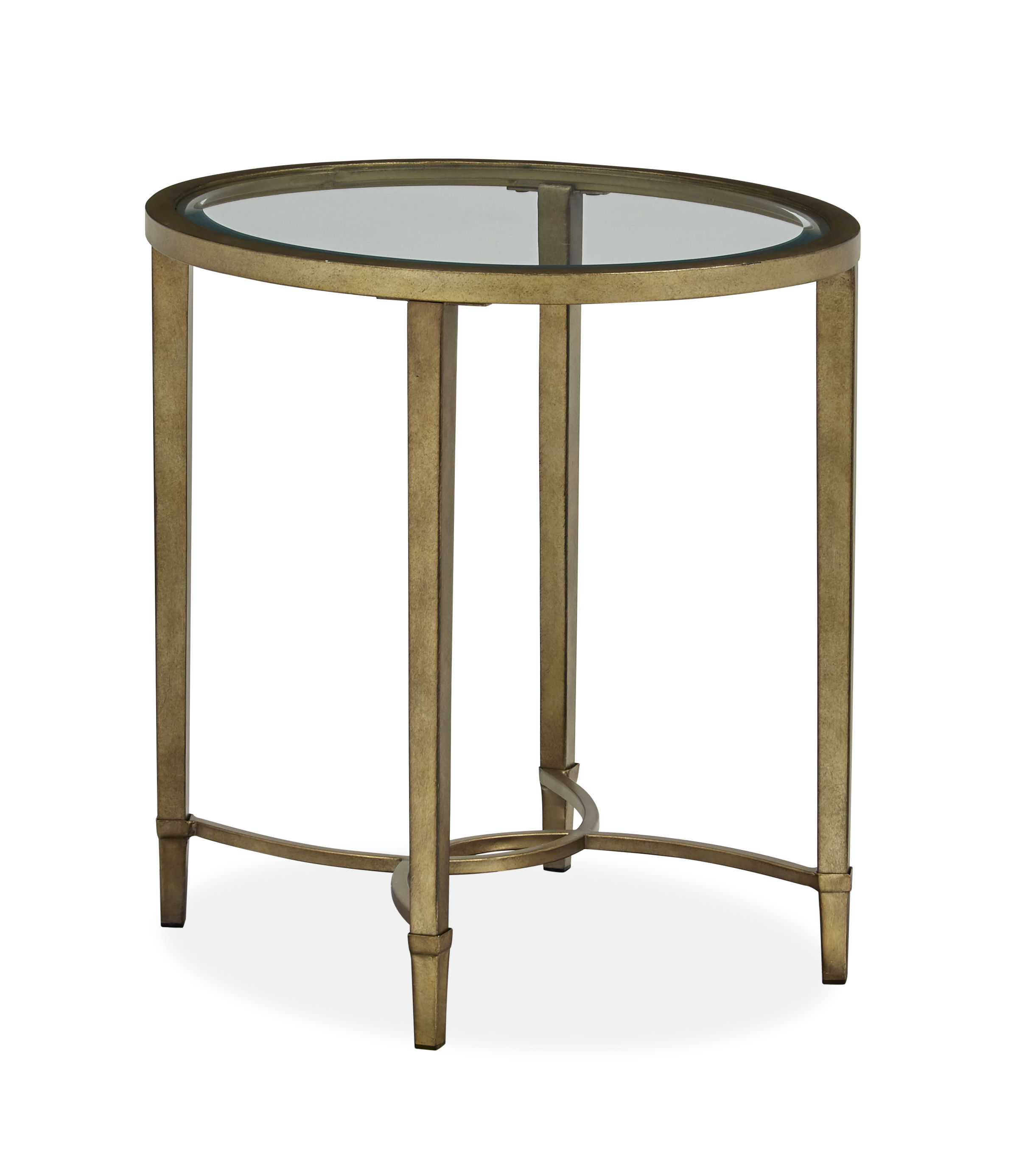 Magnussen Home Copia Silver Oval End Table