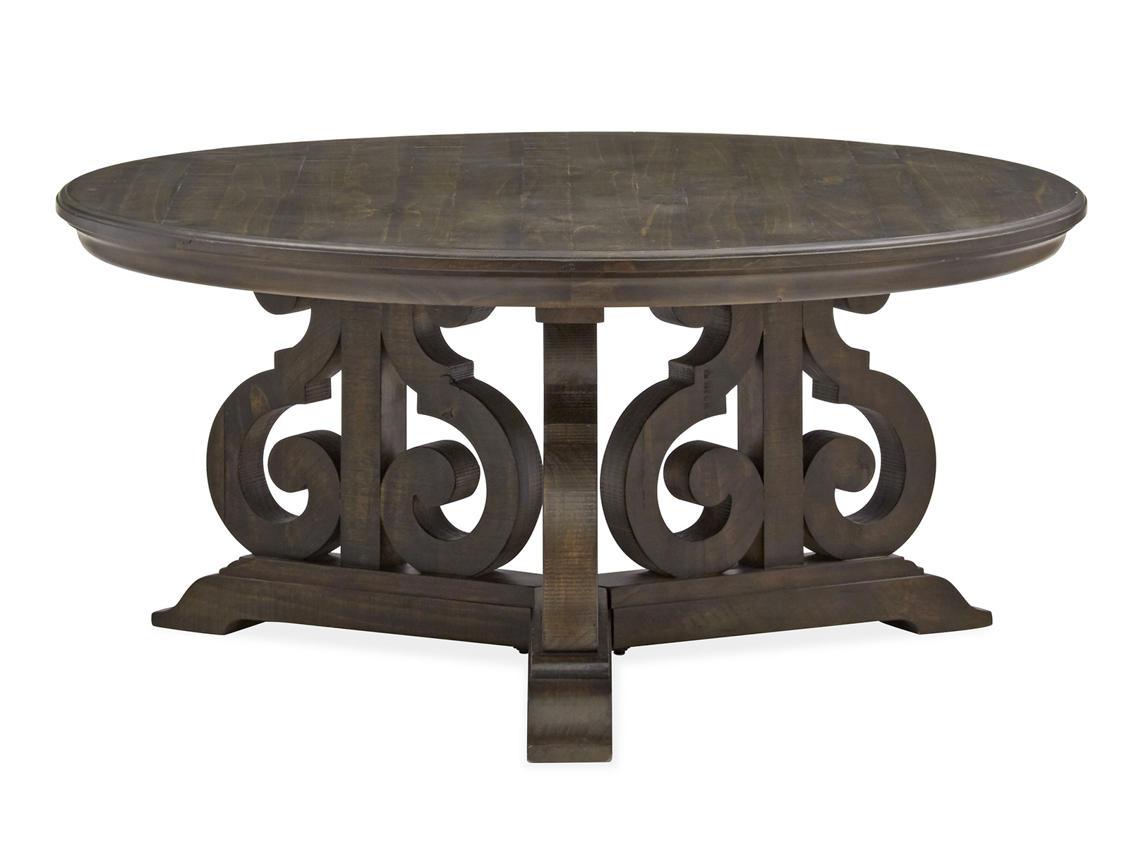 Magnussen Home Bellamy Wood Round Cocktail Table