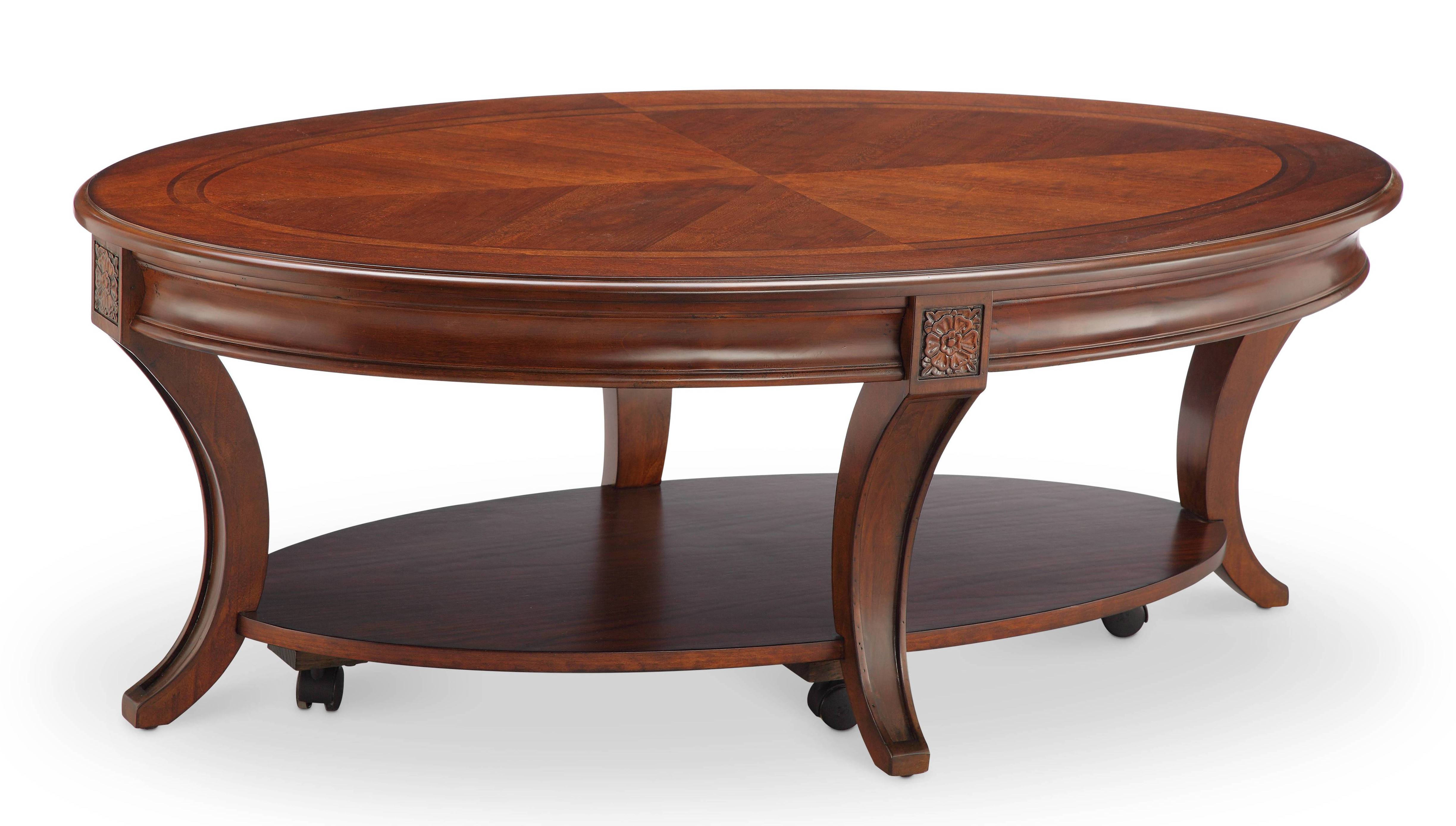 Magnussen Home Winslet Wood Oval Cocktail Table