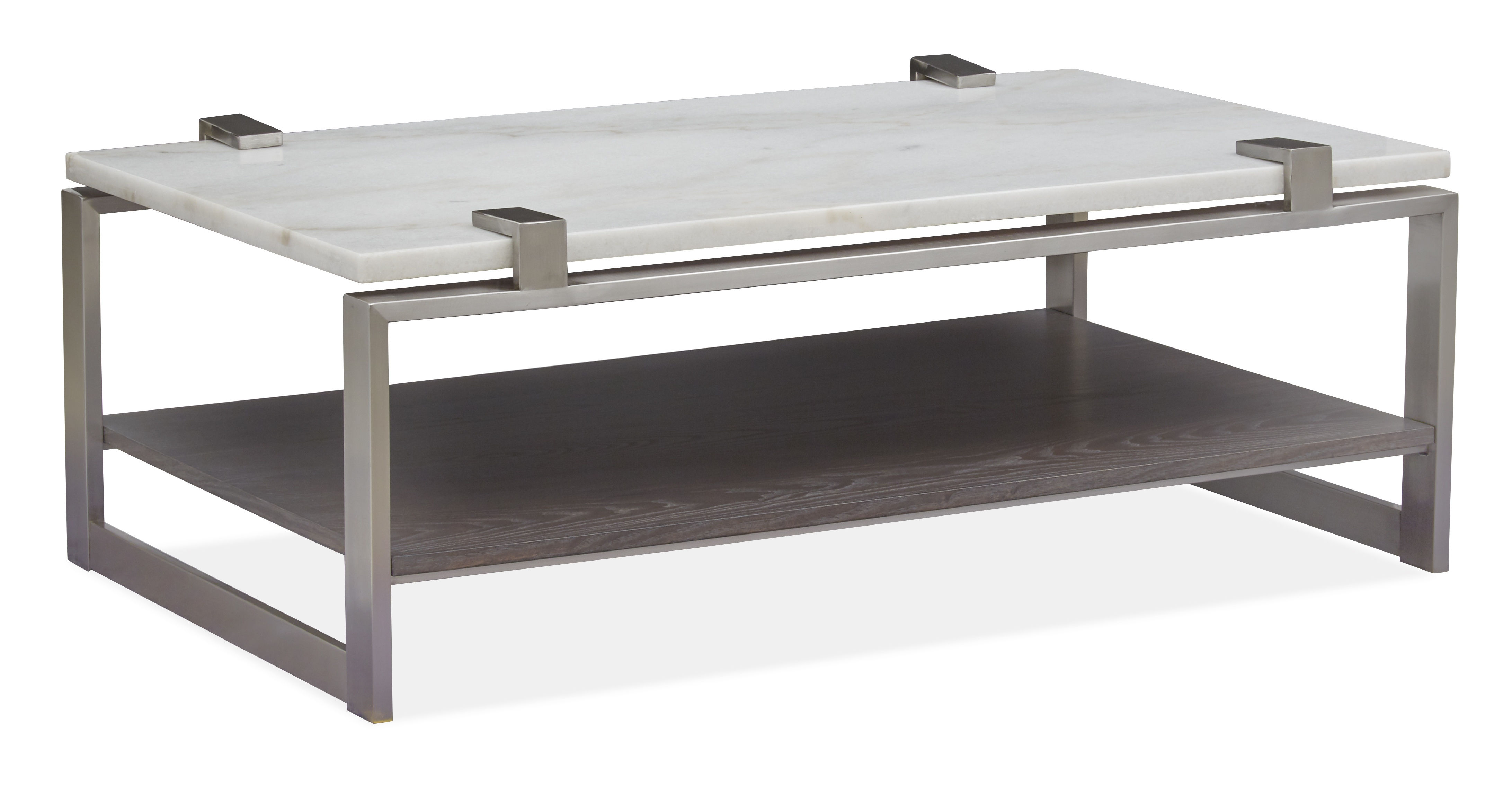 Magnussen Home Paradox Pearl White Rectangular Cocktail Table