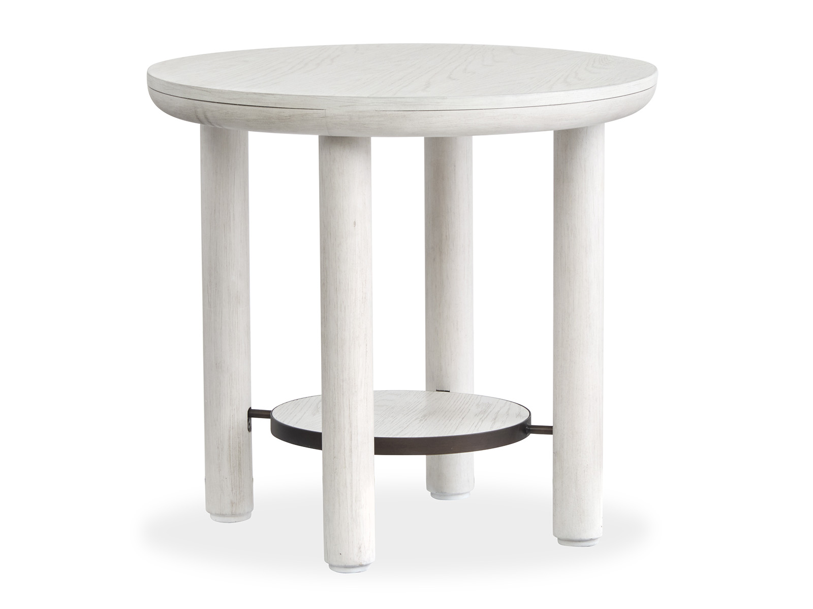 Wood Round End Table KD