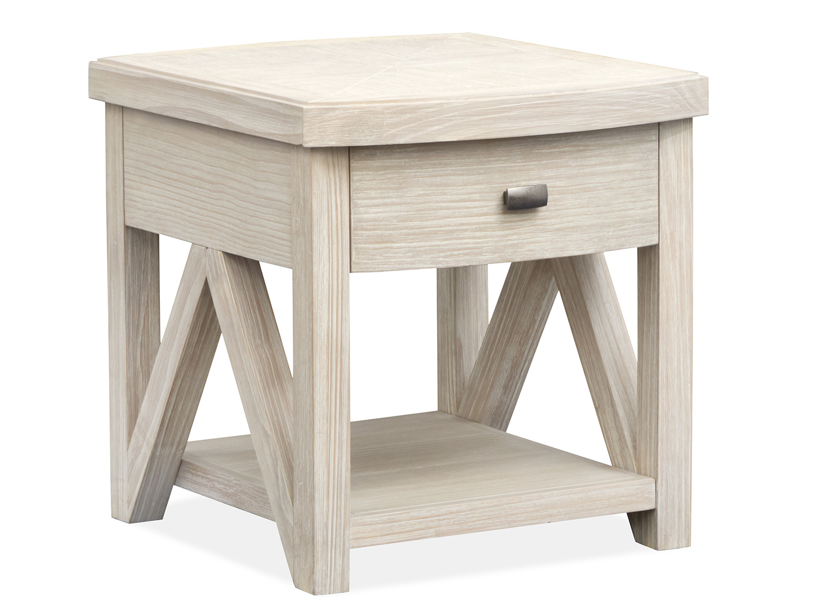 Magnussen Home Bostwick Coconut Cream Rectangular End Table MG-T6340-03 Magnussen Home Bostwick Coconut Cream Rectangular End Table MG-T6340-03