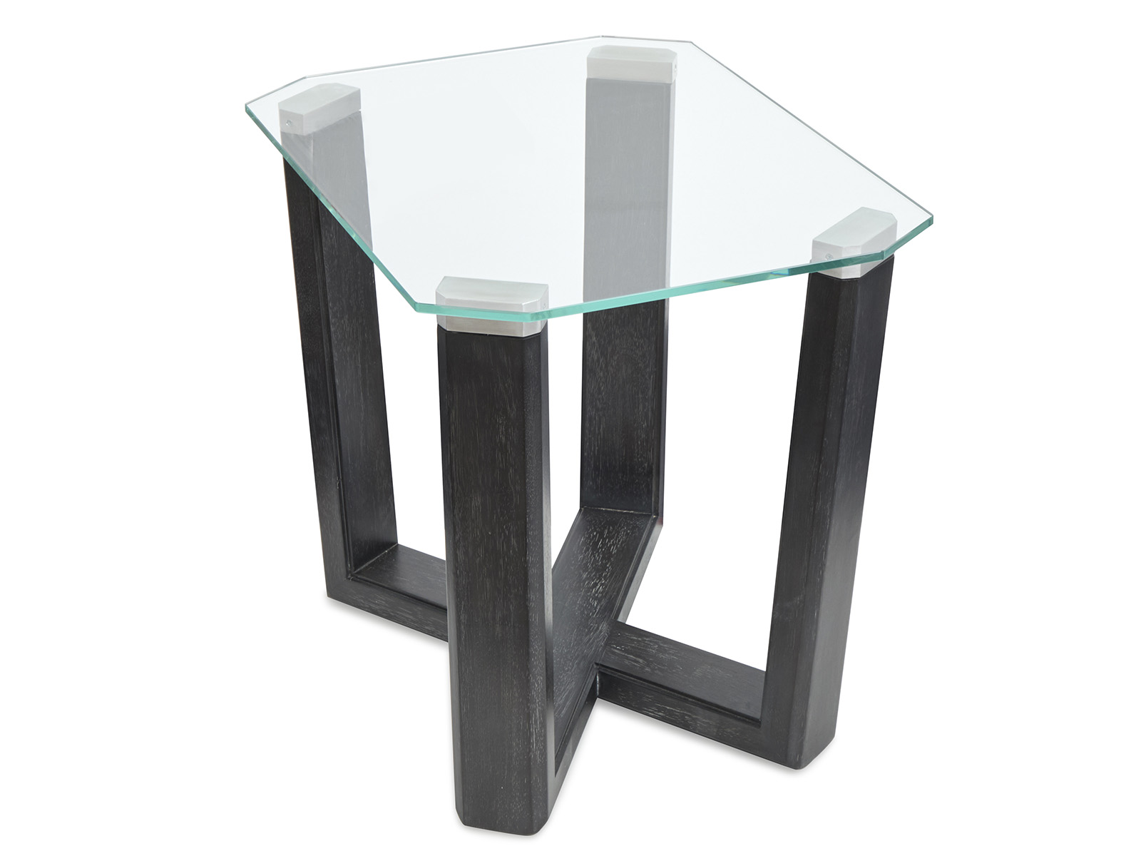 Magnussen Home Wexler Black Truffle Rectangular End Table
