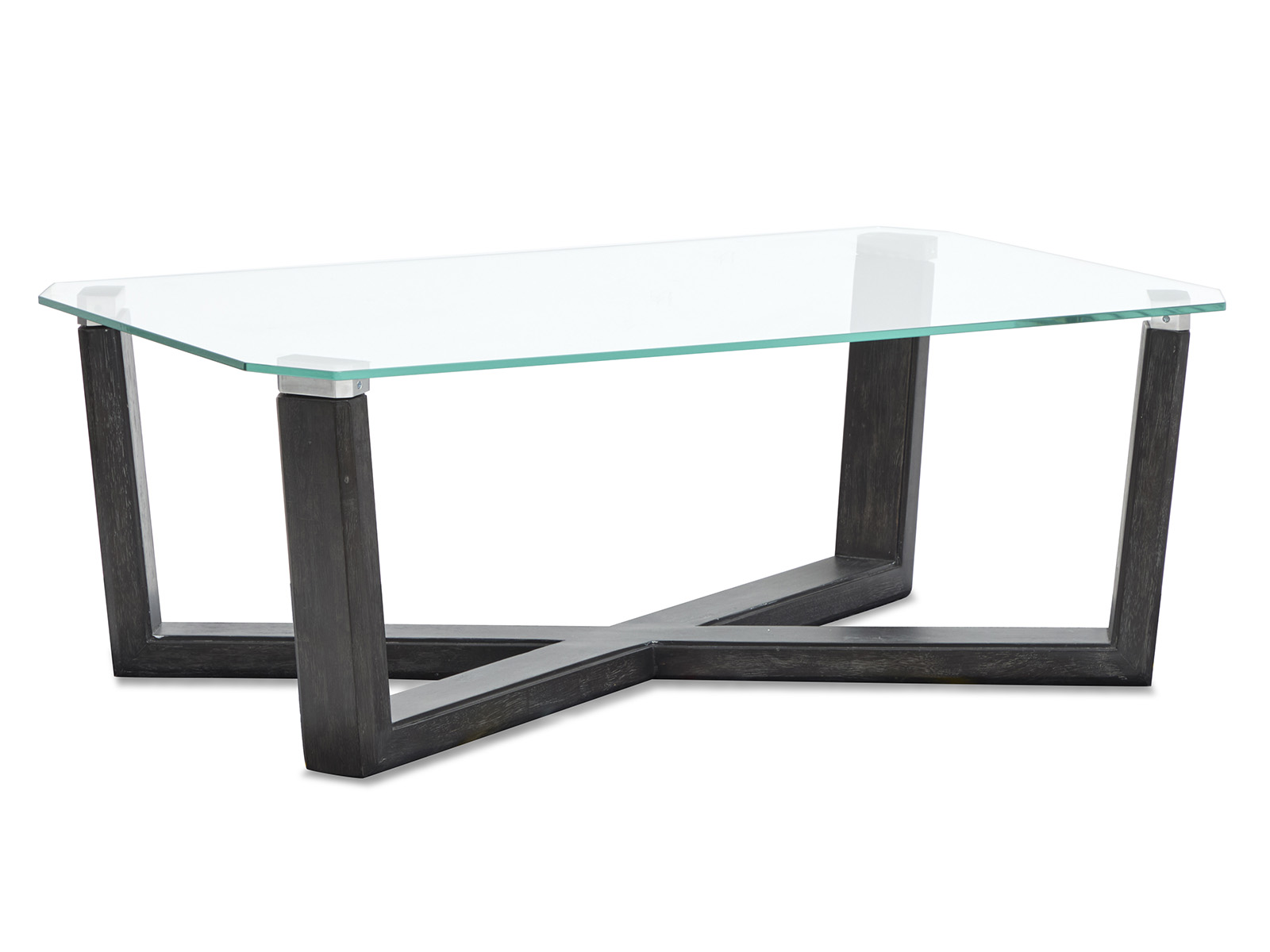 Magnussen Home Wexler Black Truffle Rectangular 3pc Coffee Table Set