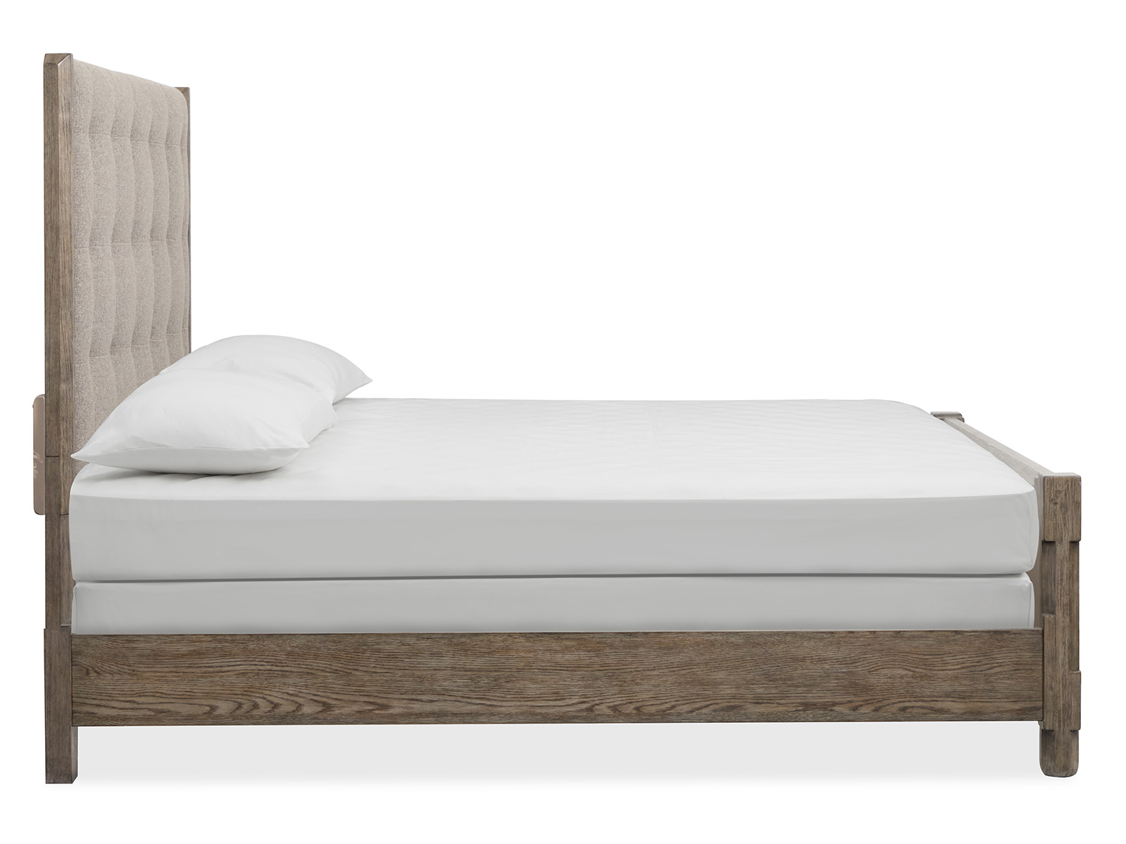 Magnussen Home Claremont Smokey Taupe 2pc Bedroom Set with Cal King Upholstered Bed