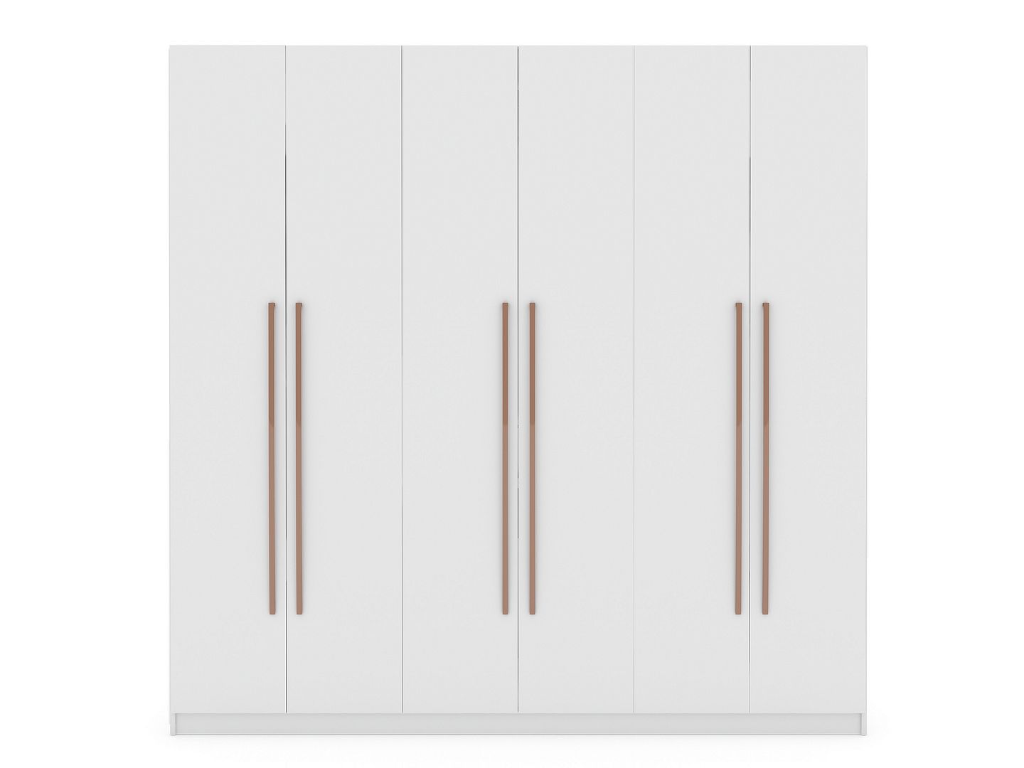Manhattan Comfort Gramercy White Freestanding Wardrobe Armoire Closet