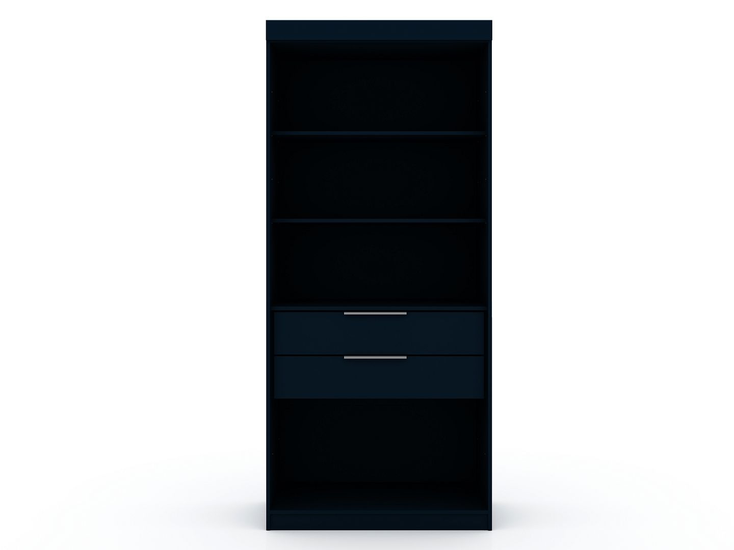 Manhattan Comfort Mulberry Midnight Blue Open 1 Sectional Armoire Wardrobe ...