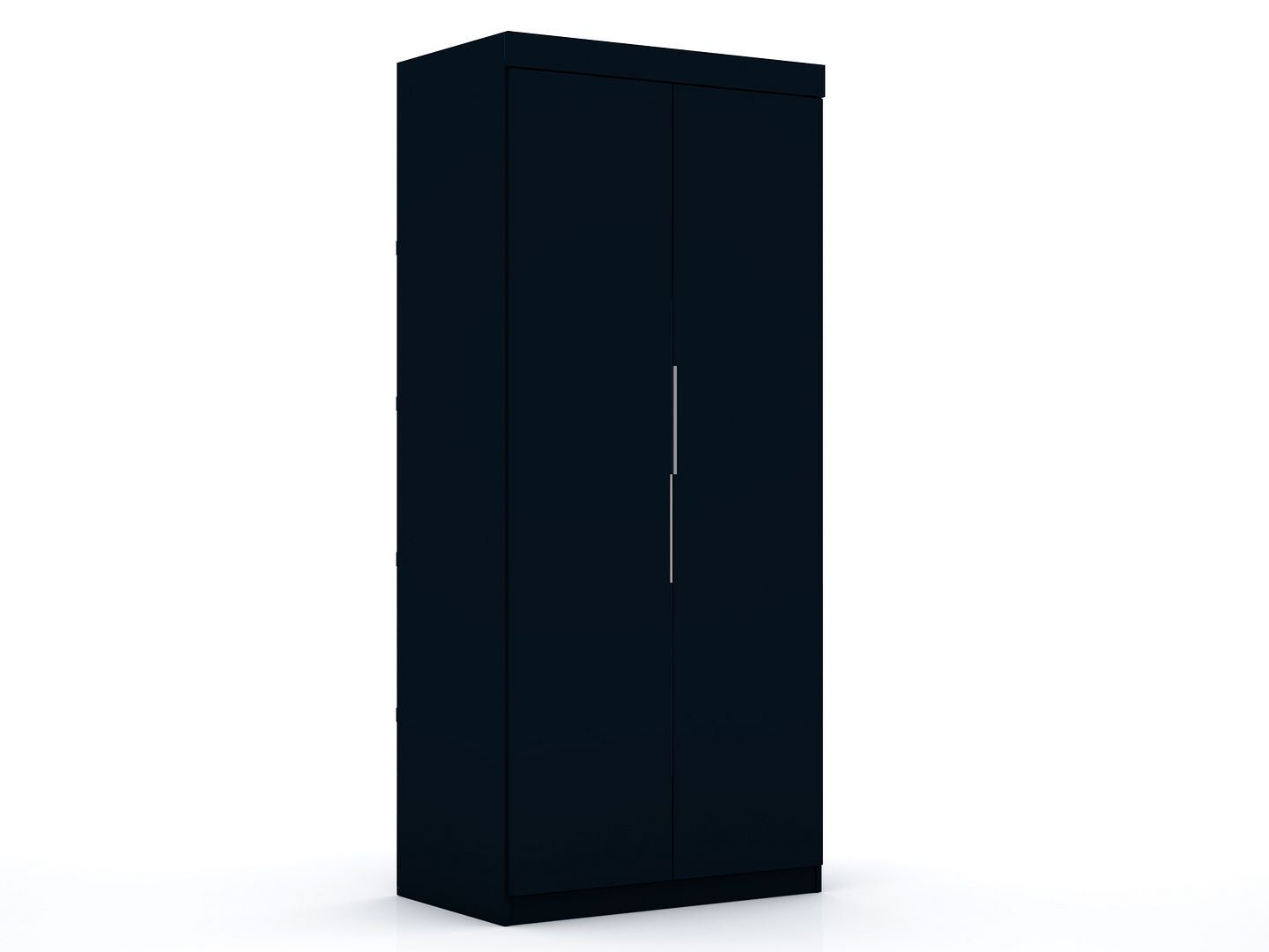 Manhattan Comfort Mulberry 2.0 Midnight Blue Sectional Armoire Wardrobe Clo...