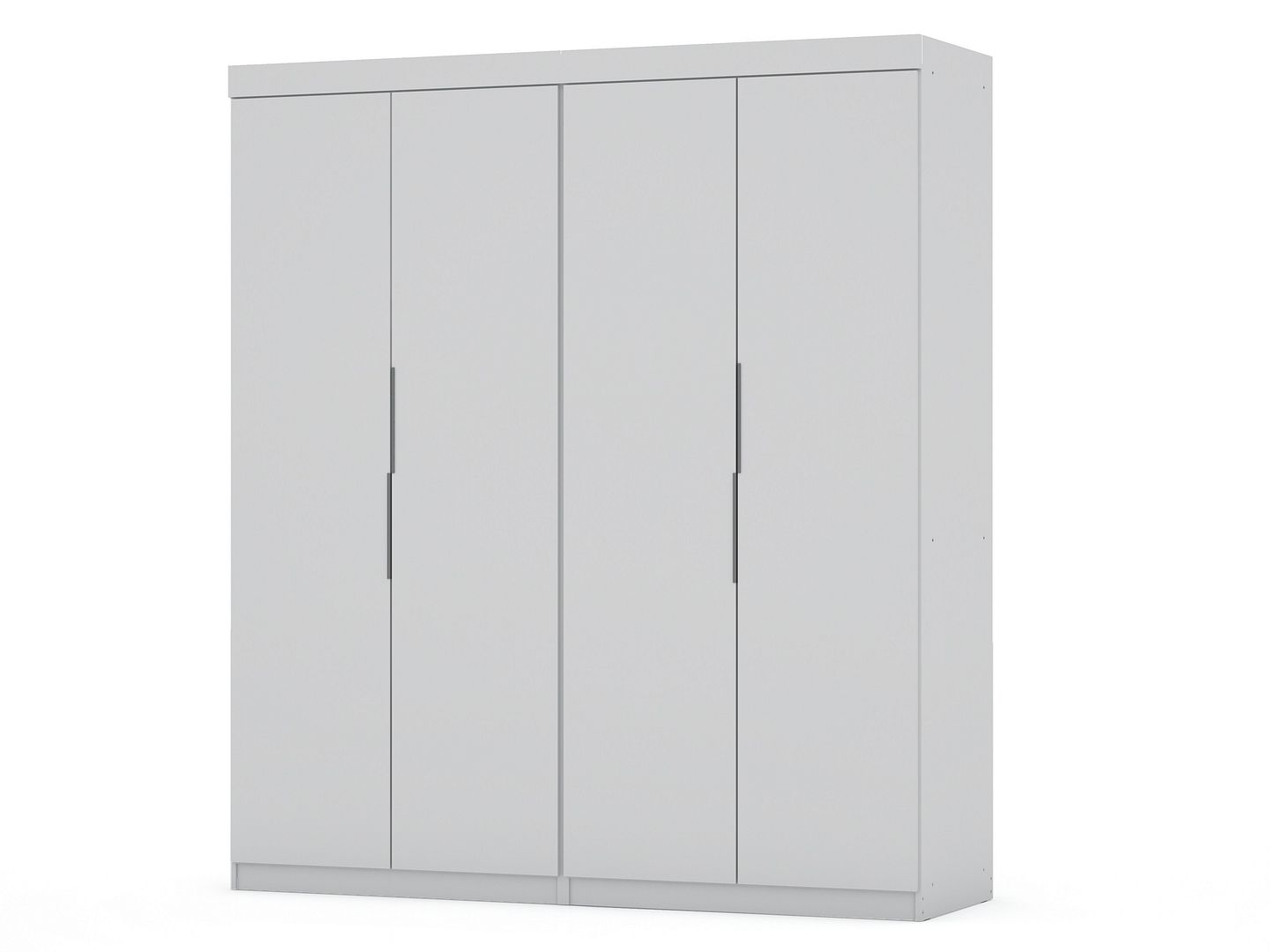 2 Manhattan Comfort Mulberry 2.0 White Sectional Wardrobe Closets