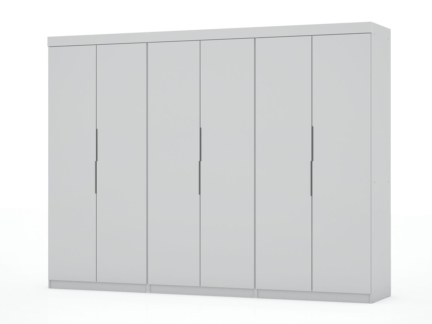 3 Manhattan Comfort Mulberry 2.0 White Sectional Wardrobe Closets
