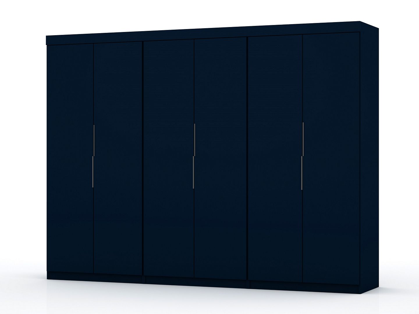3 Manhattan Comfort Mulberry 2.0 Midnight Blue Sectional Wardrobe Closets