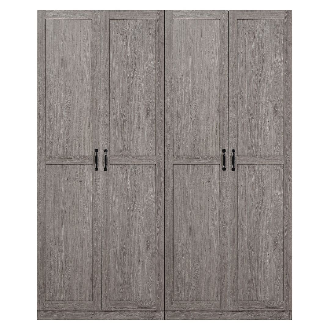2 Manhattan Comfort Hopkins Grey Storage Closets 4.0