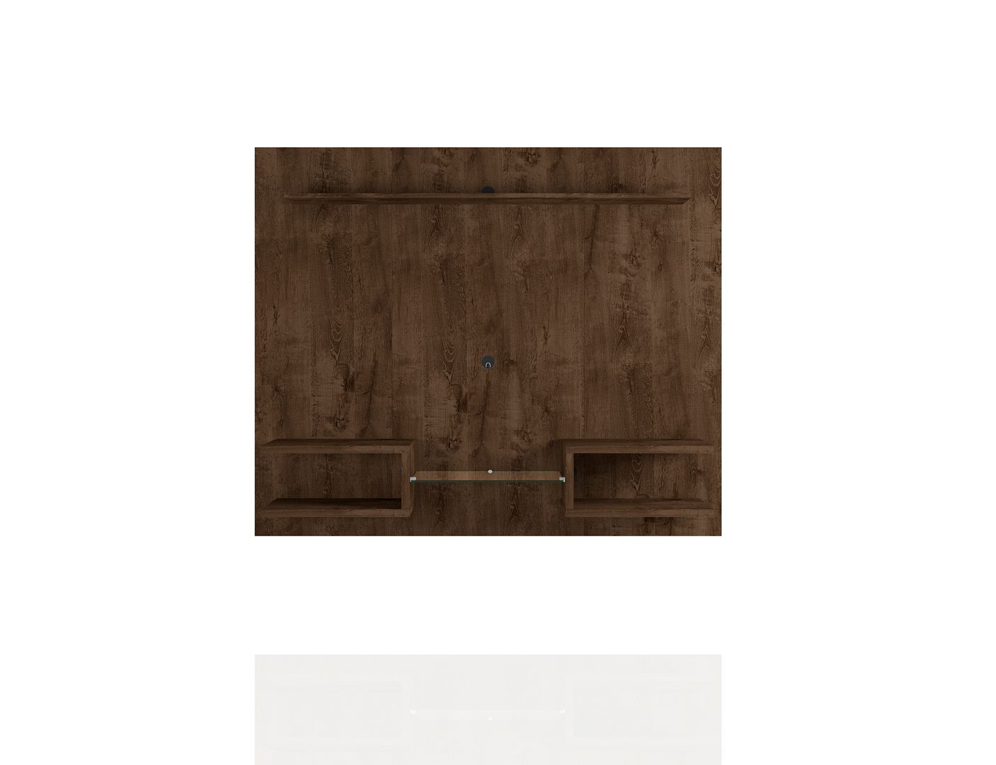 Manhattan Comfort Plaza Rustic Brown 64.25 Inch Floating Wall Entertainment...