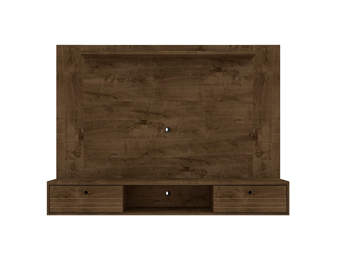 Manhattan Comfort Liberty Rustic Brown 70.86 Inch Floating Wall Entertainme...