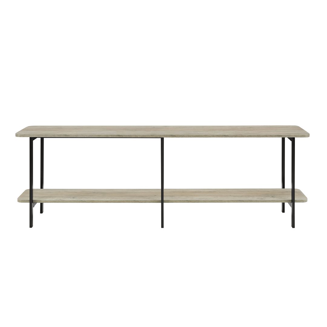 Manhattan Comfort Celine Rustic Grey Side Table Console
