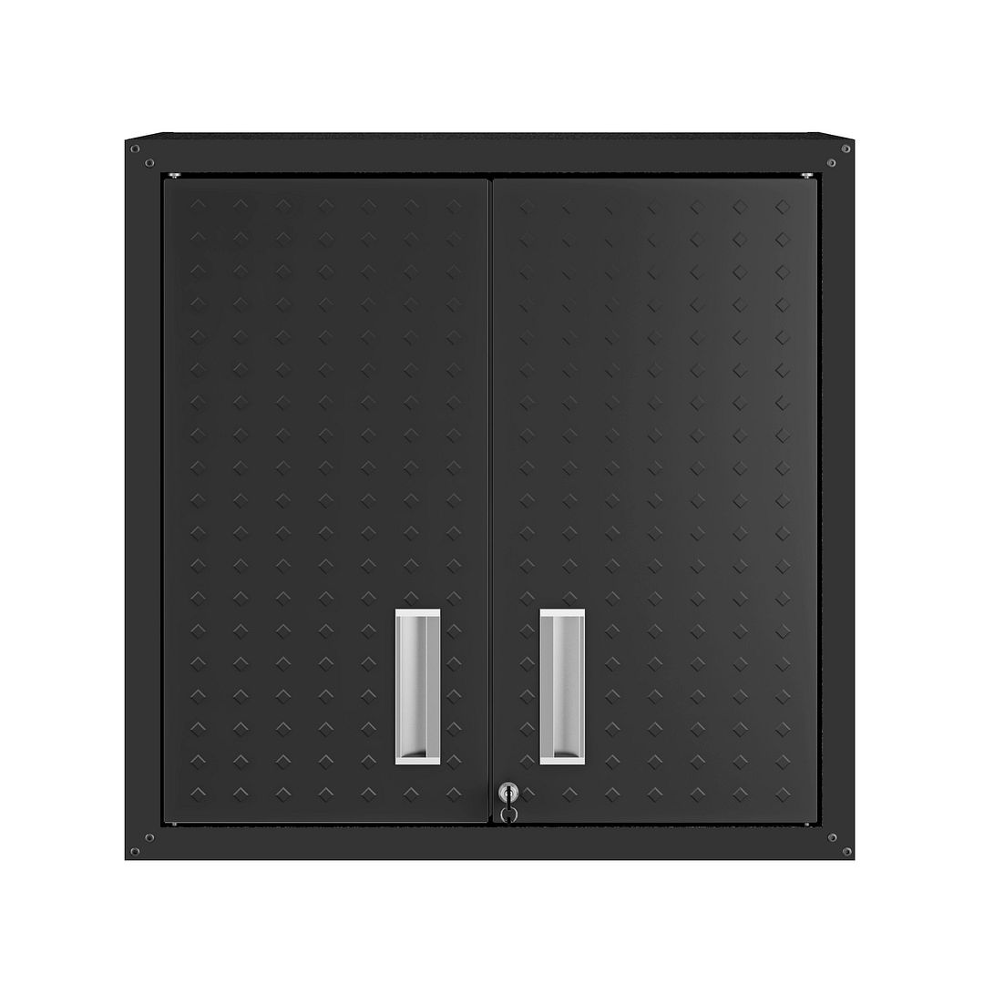 Manhattan Comfort Fortress Charcoal Grey 30 Inch Floating Garage Cabinet