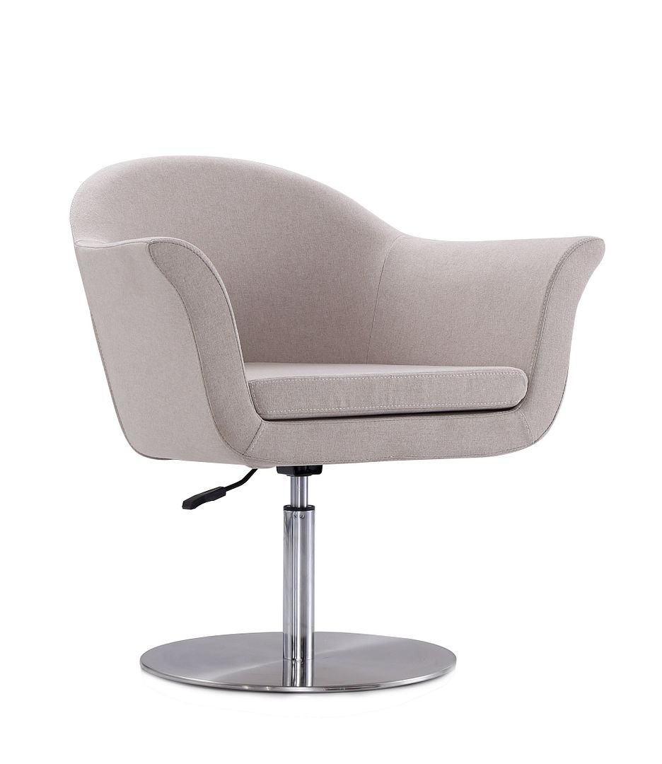Manhattan Comfort Voyager Barley Woven Swivel Adjustable Accent Chair