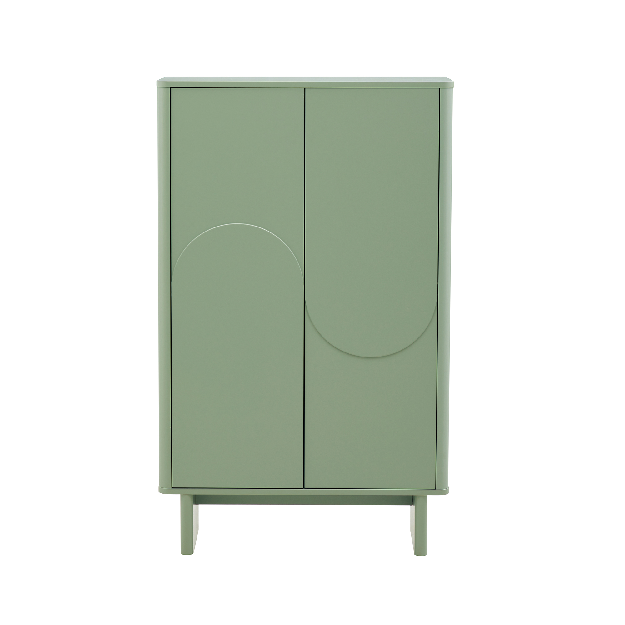 Manhattan Comfort Ella Sage Green 51.4 Inch Accent Cabinet
