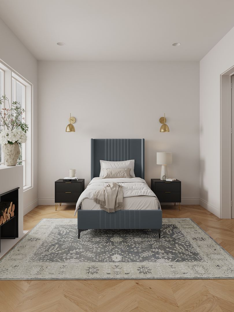 Manhattan Comfort Promenade Upholstered Bed - Thumbnail 2