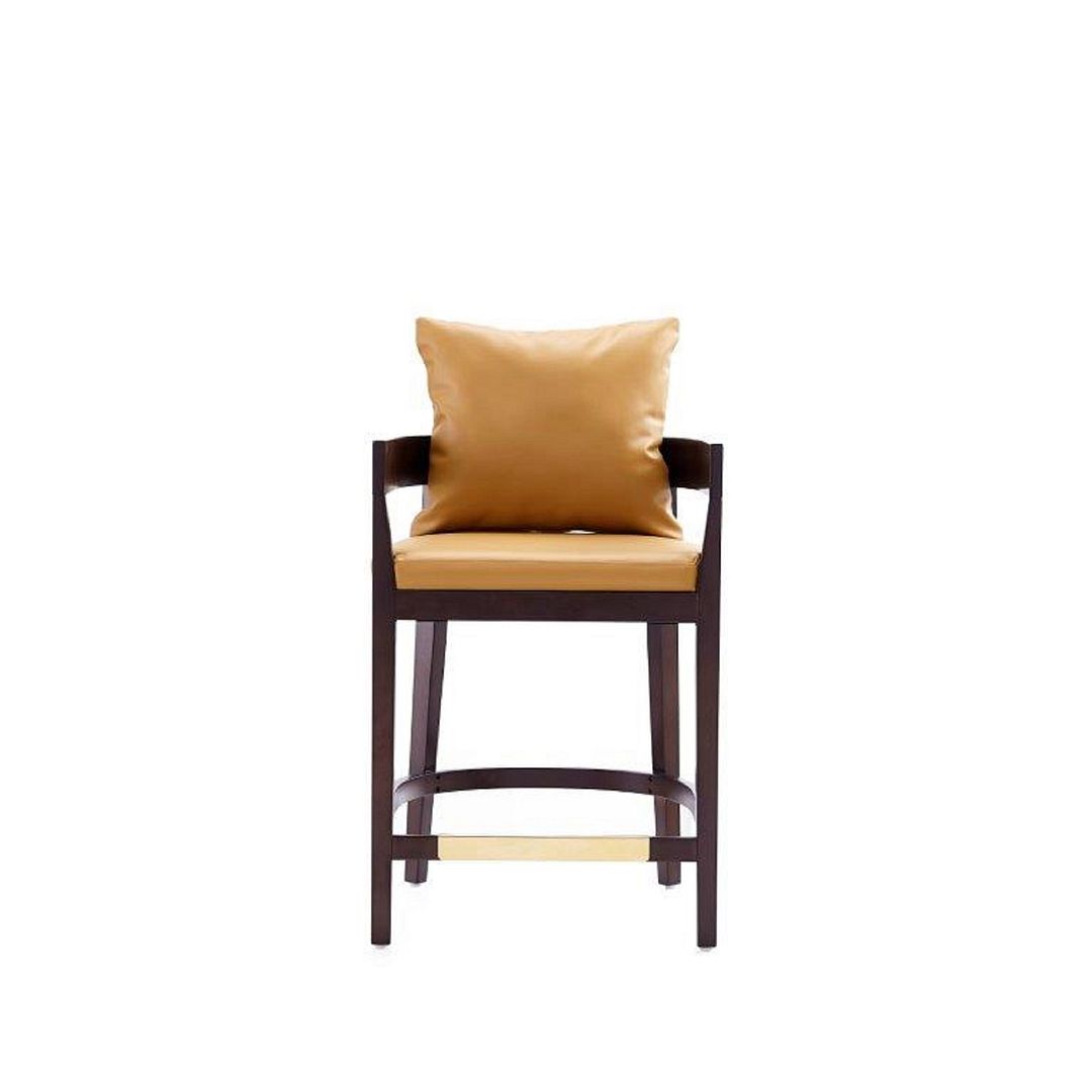 Manhattan Comfort Ritz Camel 34 Inch Counter Height Bar Stool