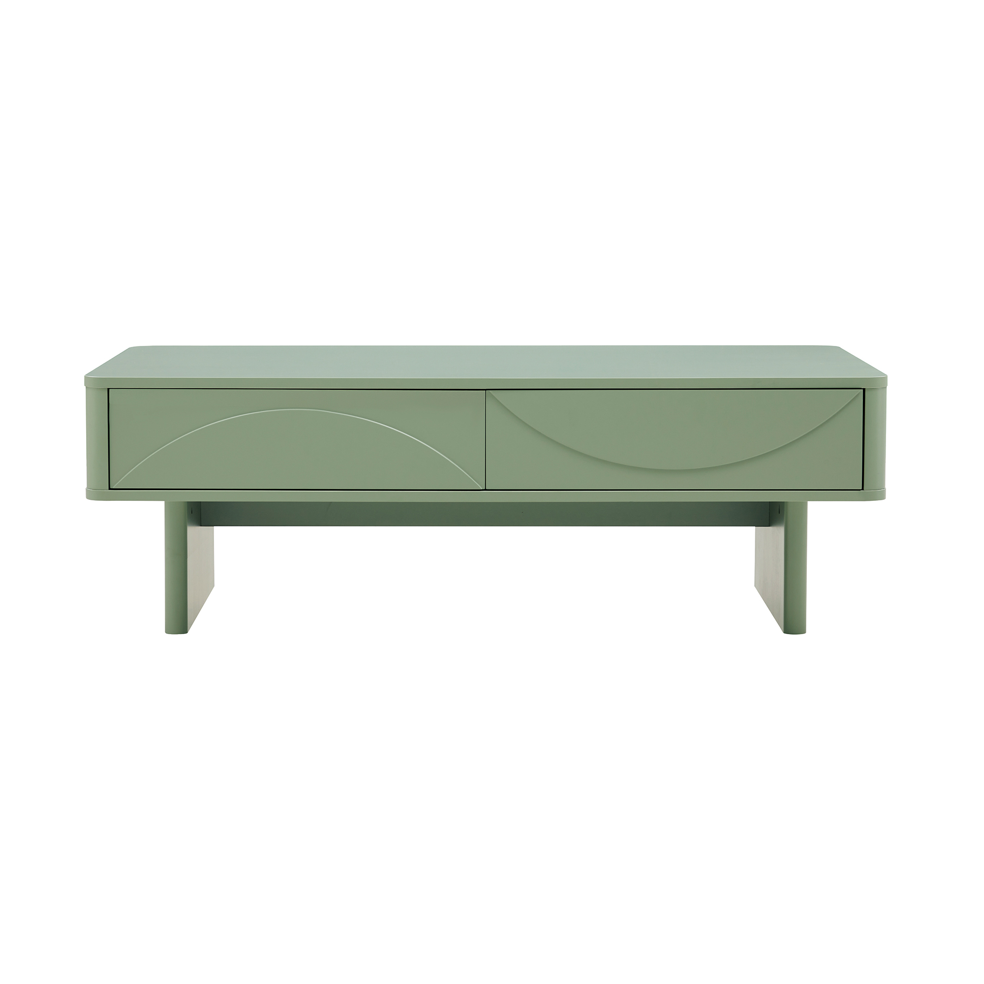 Manhattan Comfort Ella Sage Green 47.2 Inch Coffee Table