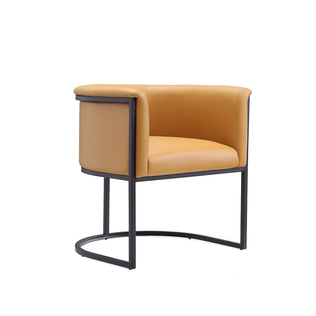 Manhattan Comfort Cosmopolitan Saddle Faux Leather Dining Chair
