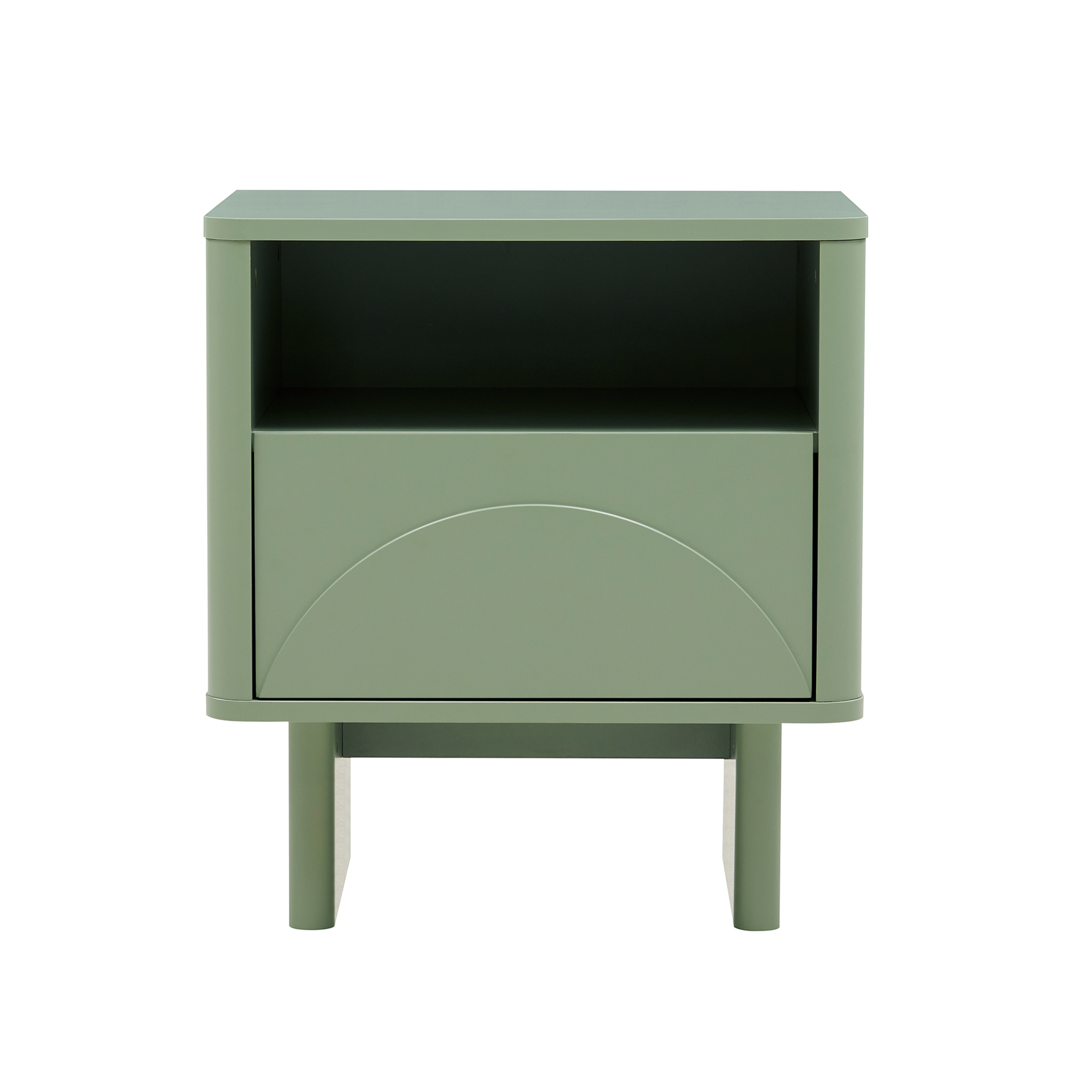 Manhattan Comfort Ella Sage Green Nightstand