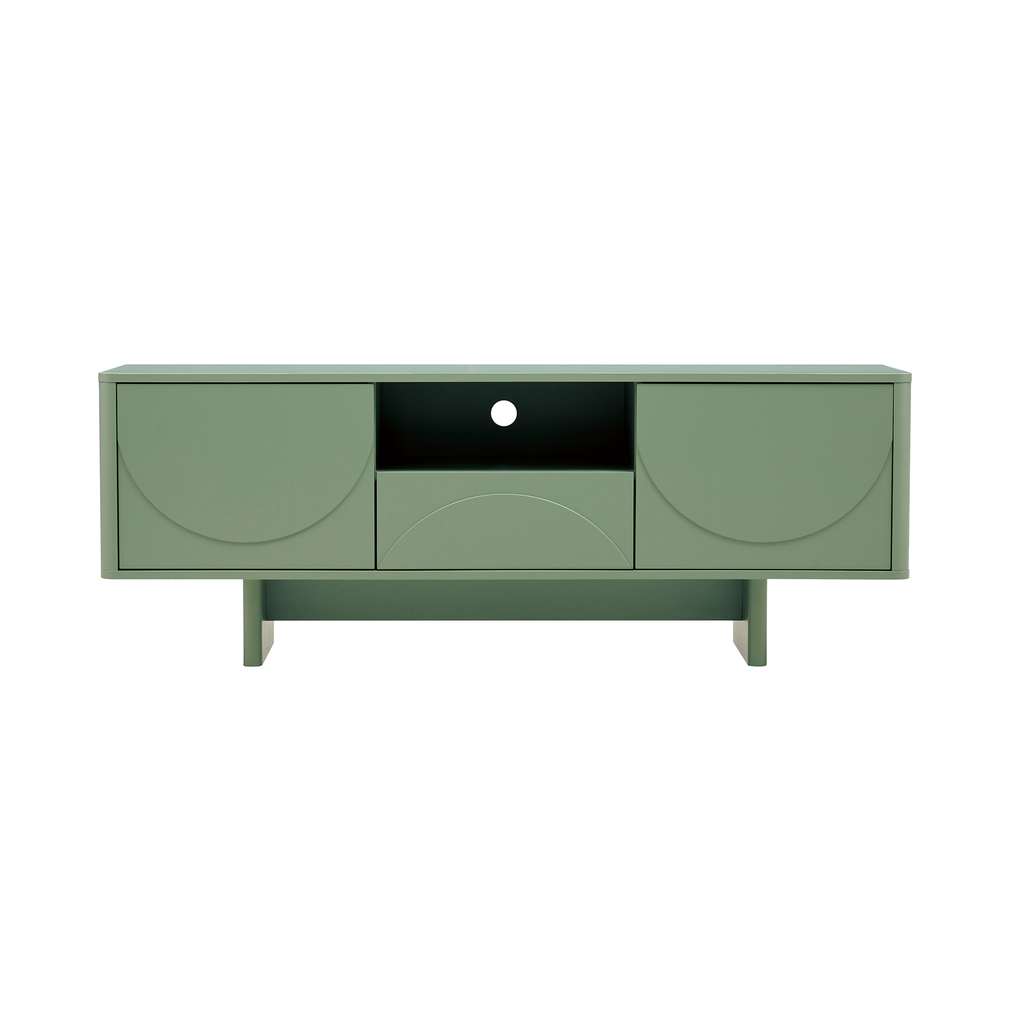 Manhattan Comfort Ella Sage Green 59 Inch TV Stand