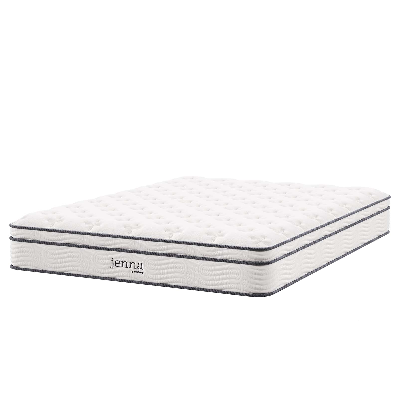 Modway Furniture Jenna White 10 Inch King Innerspring Mattress
