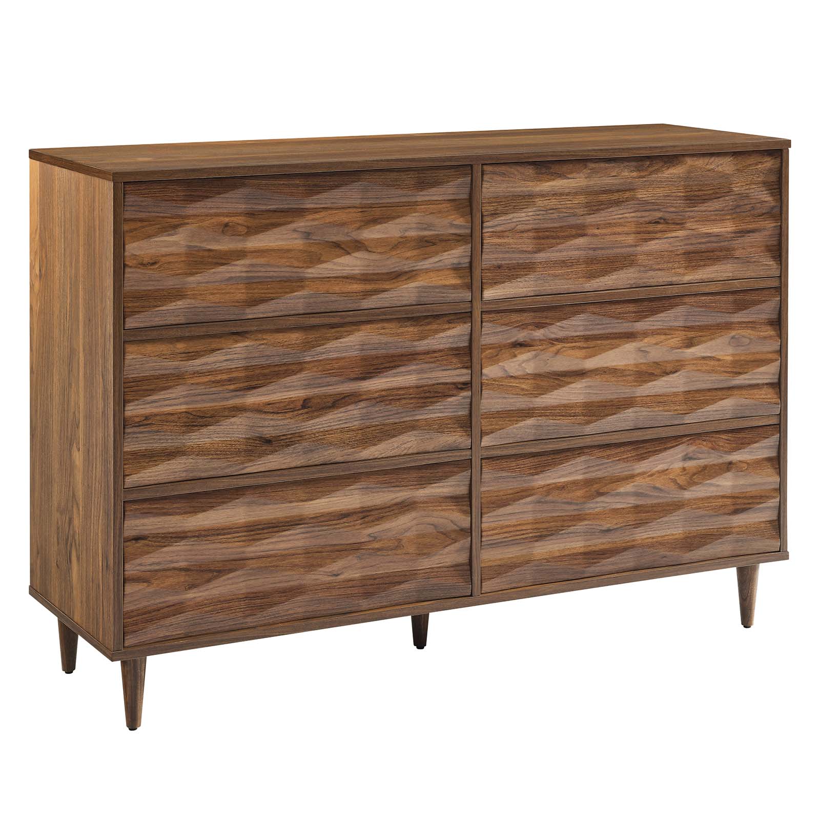 Modway Furniture Vespera Walnut 6 Drawer Dresser MOD-7083-WAL Modway Furniture Vespera Walnut 6 Drawer Dresser MOD-7083-WAL
