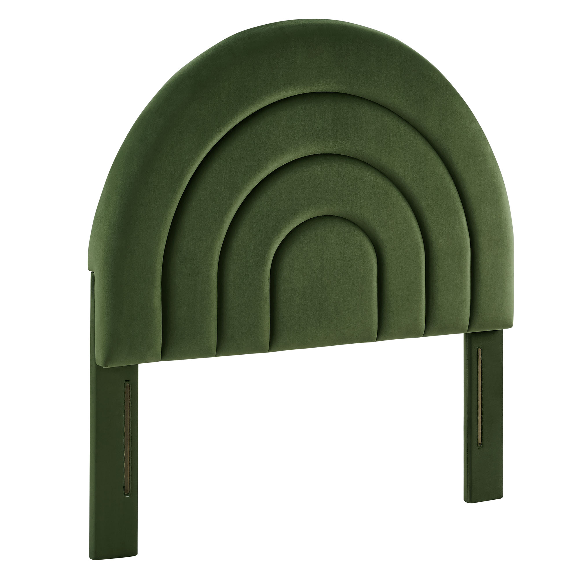 Modway Furniture Solana Moss Green Velvet Arched Twin Headboard
