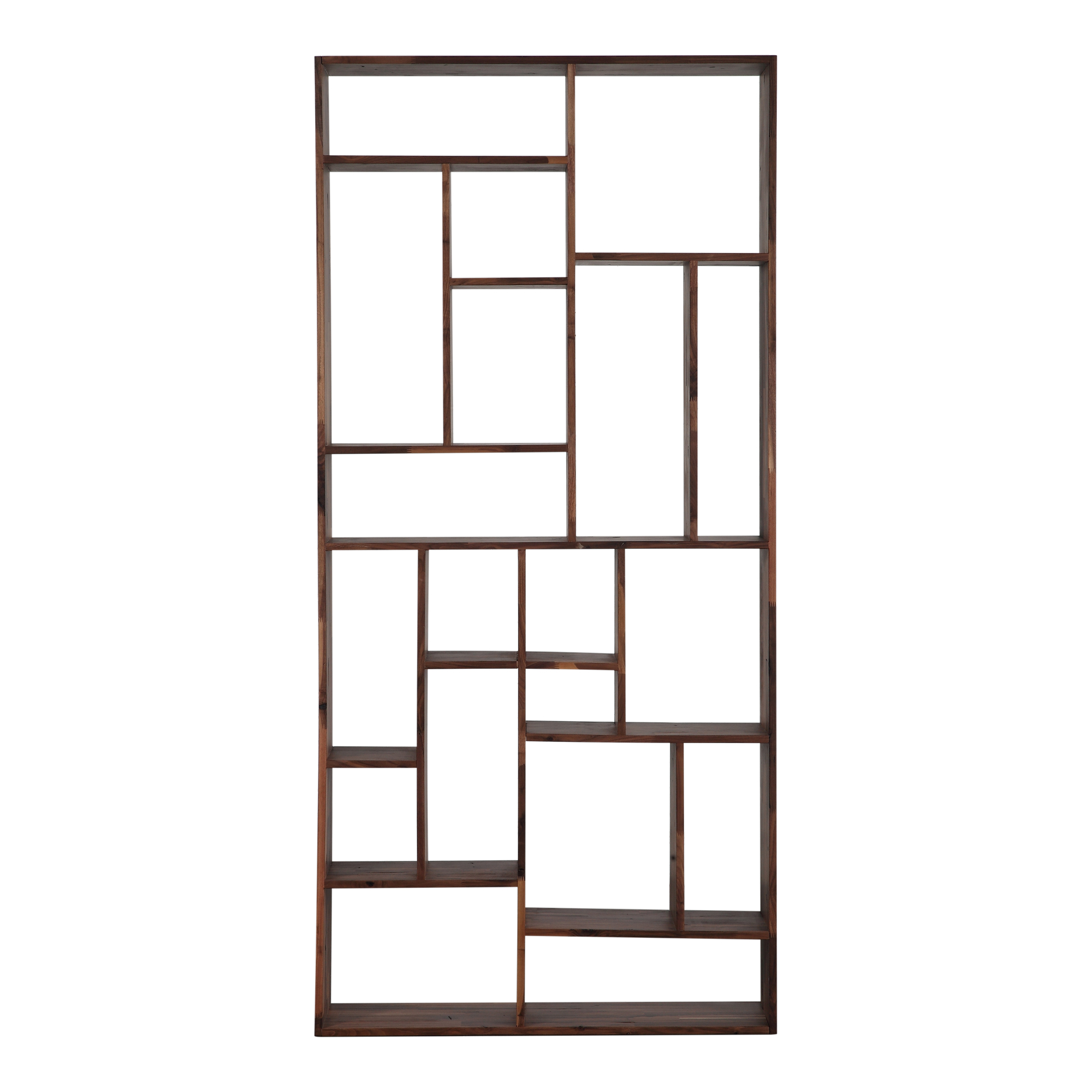 Moes Home Redemption Walnut Brown Large Shelf