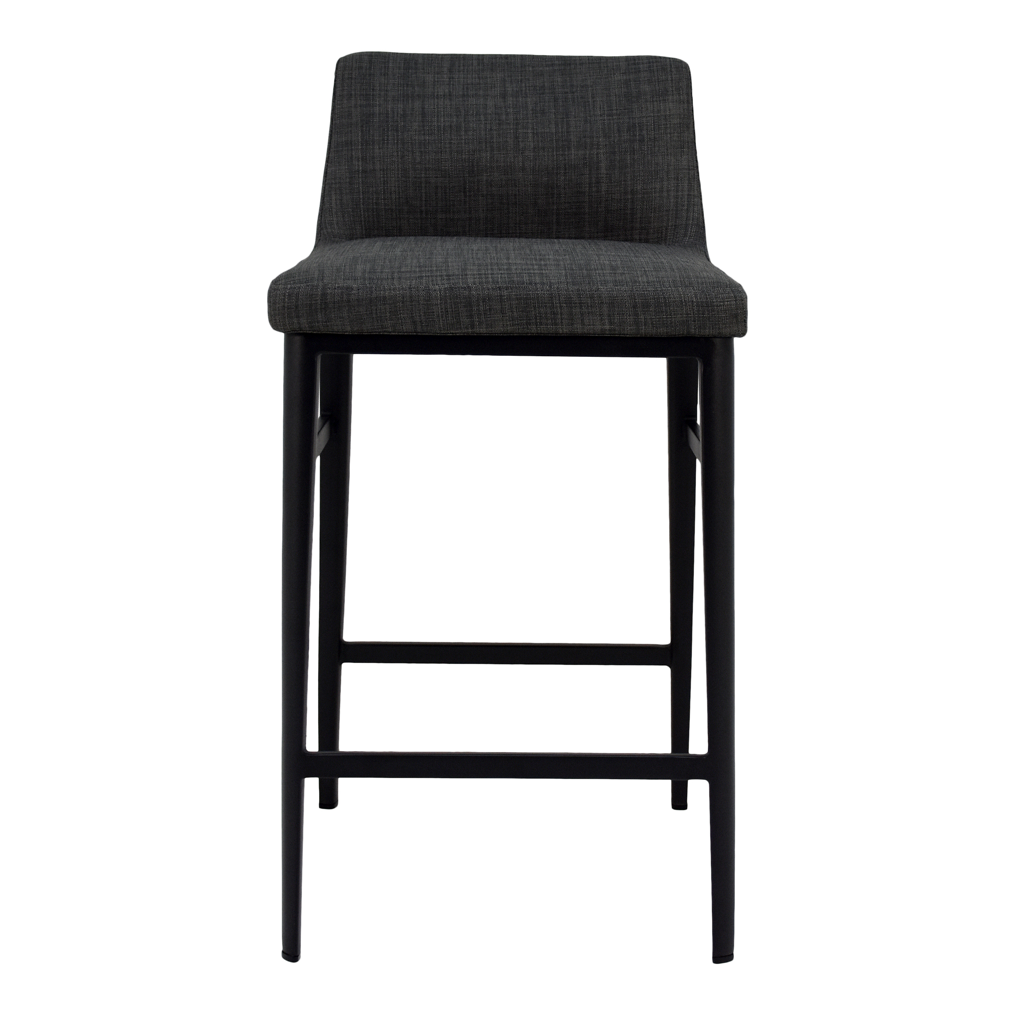 Moes Home Baron Charcoal Grey Fabric Counter Stool