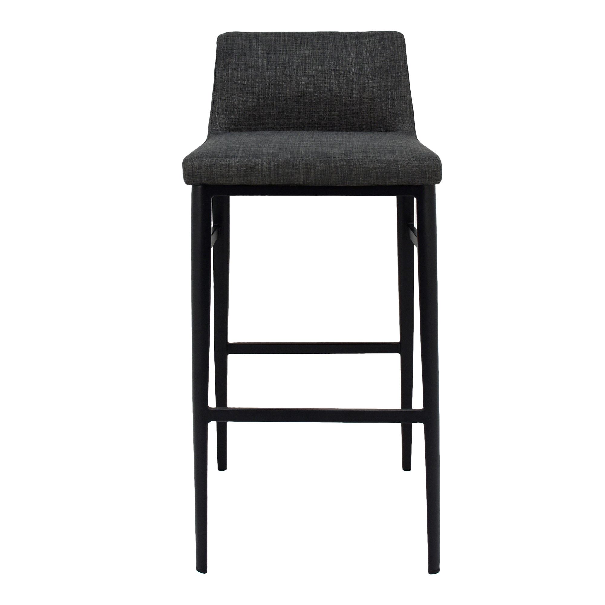 Moes Home Baron Charcoal Grey Fabric Bar Stool