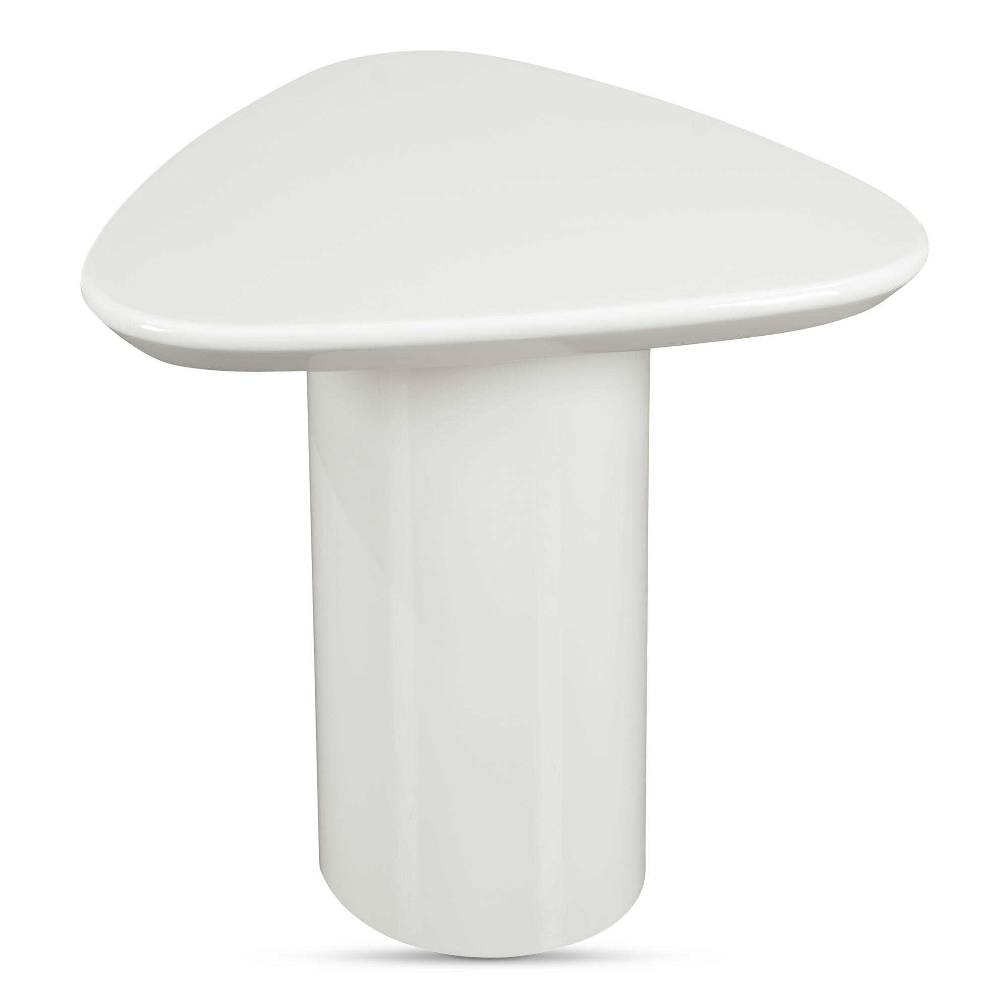 Moes Home Eden White Lacquer Accent Table