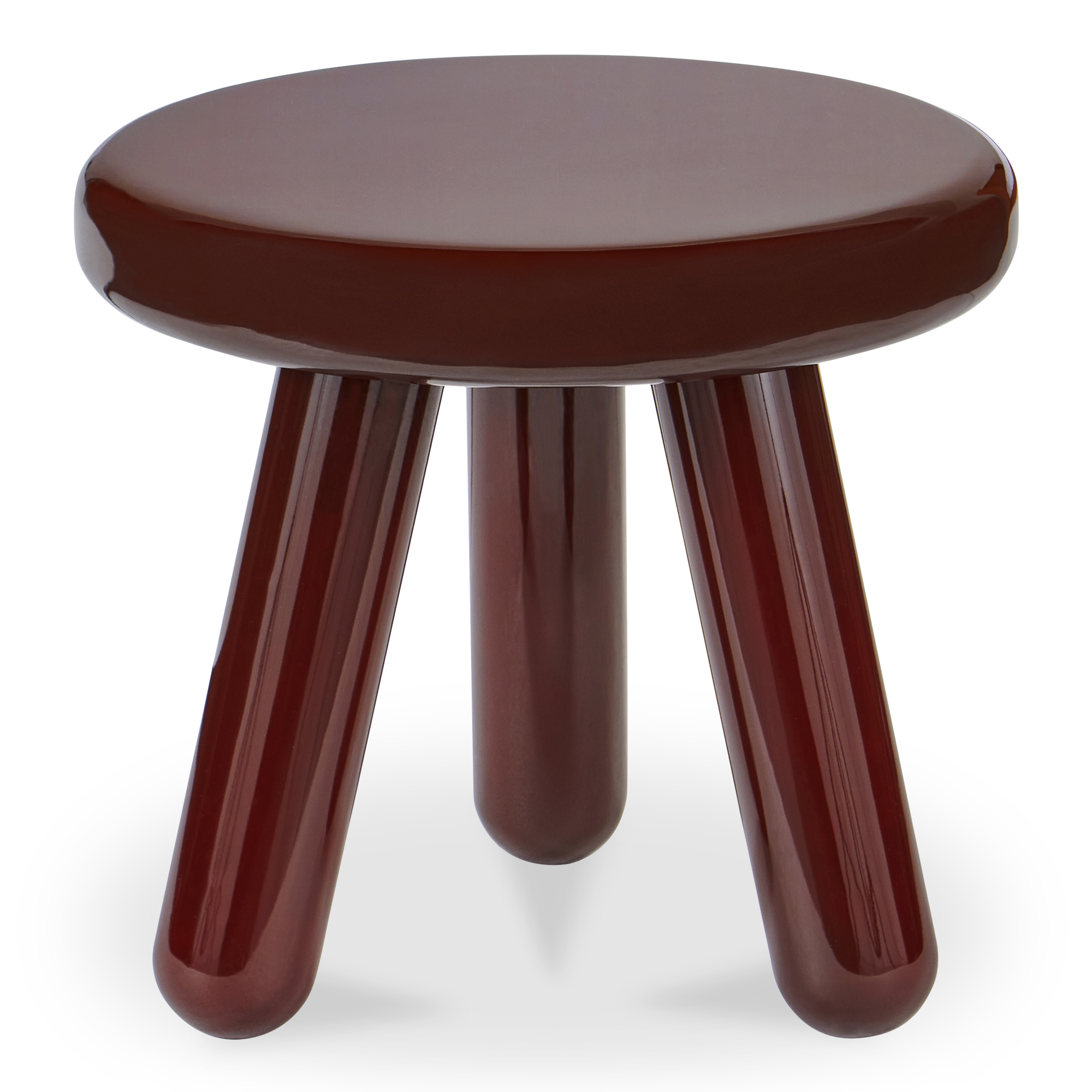 Moes Home Joy Deep Red Lacquer Accent Table