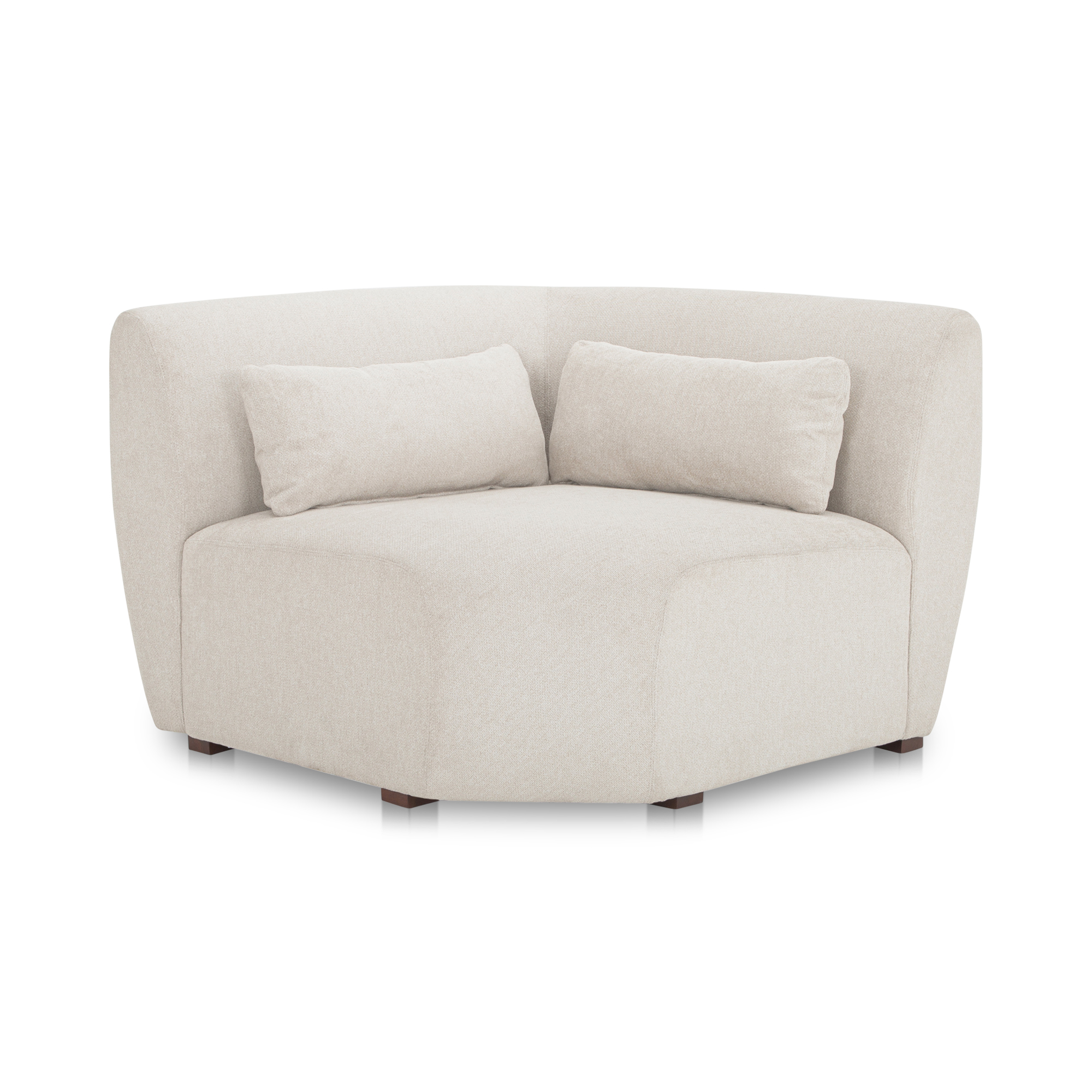 Moes Home Amelia Warm White Corner Chair