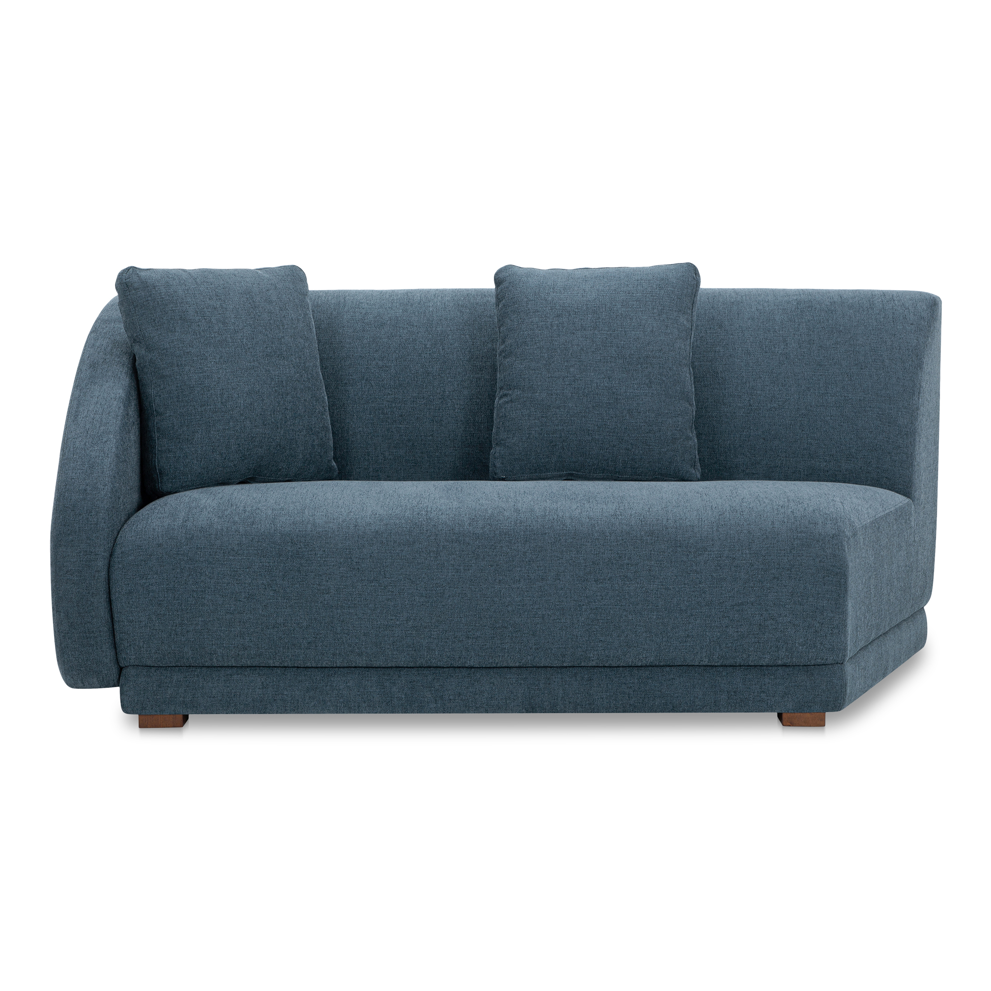 Moes Home Fraser Deep Blue Left Arm Facing Sofa