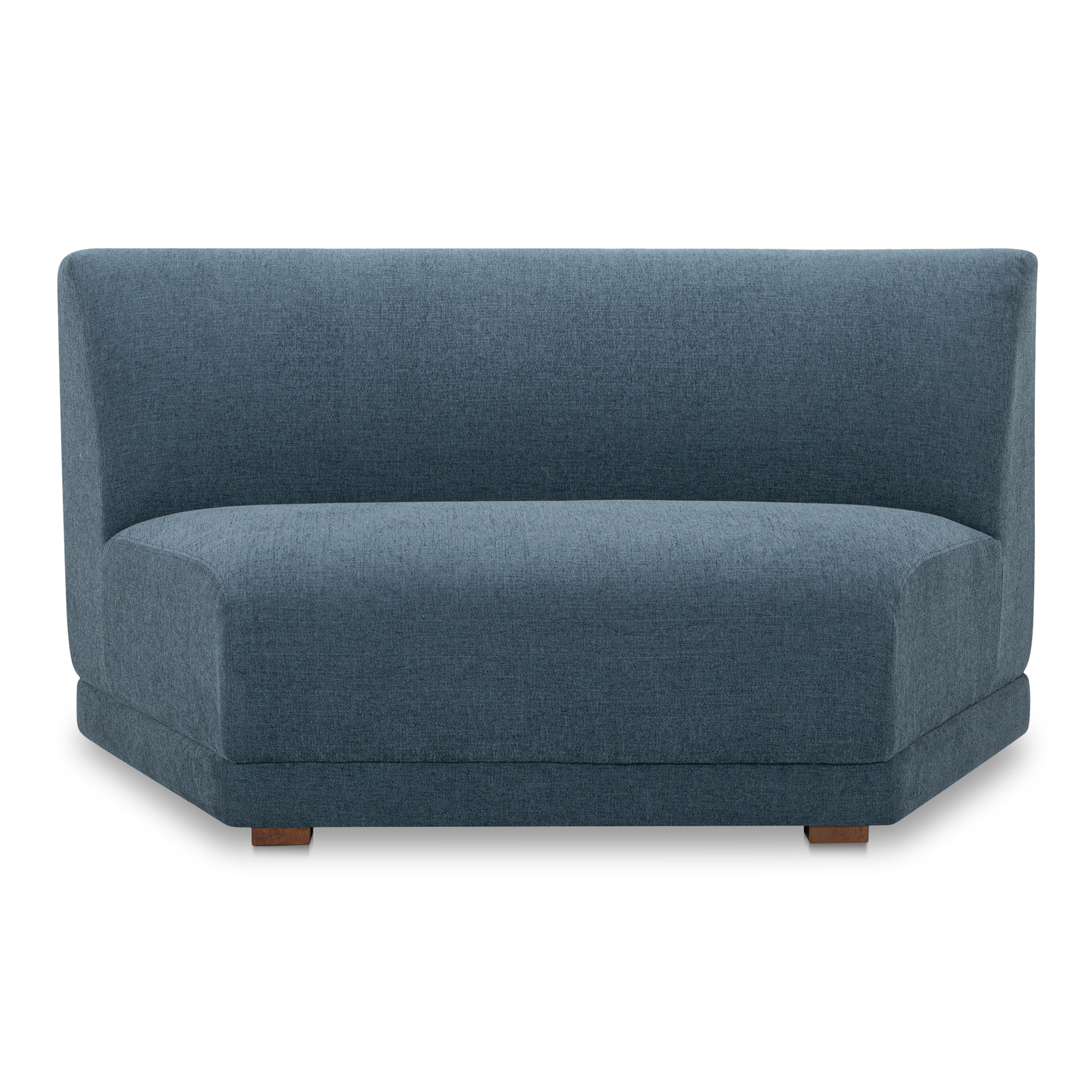 Moes Home Fraser Deep Blue Wedge Slipper Chair