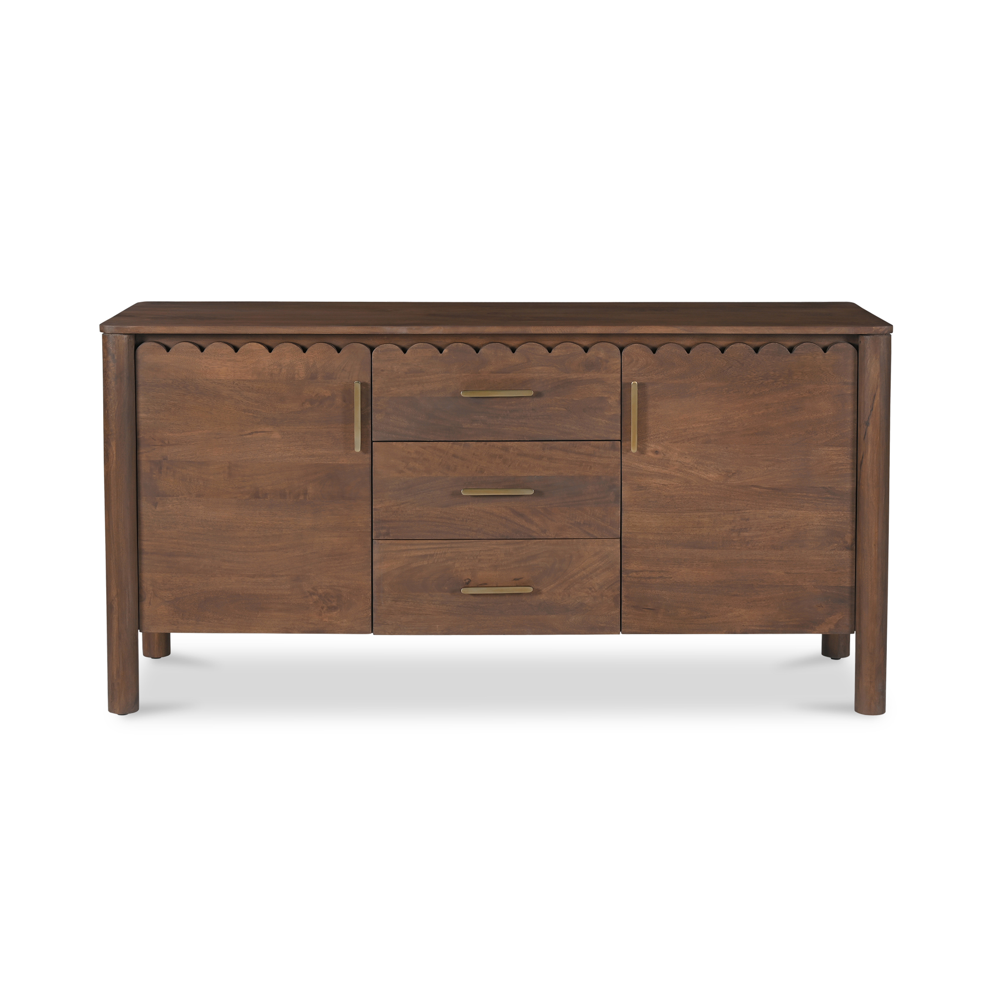 Moes Home Wiley Vintage Brown 3 Drawers Sideboard