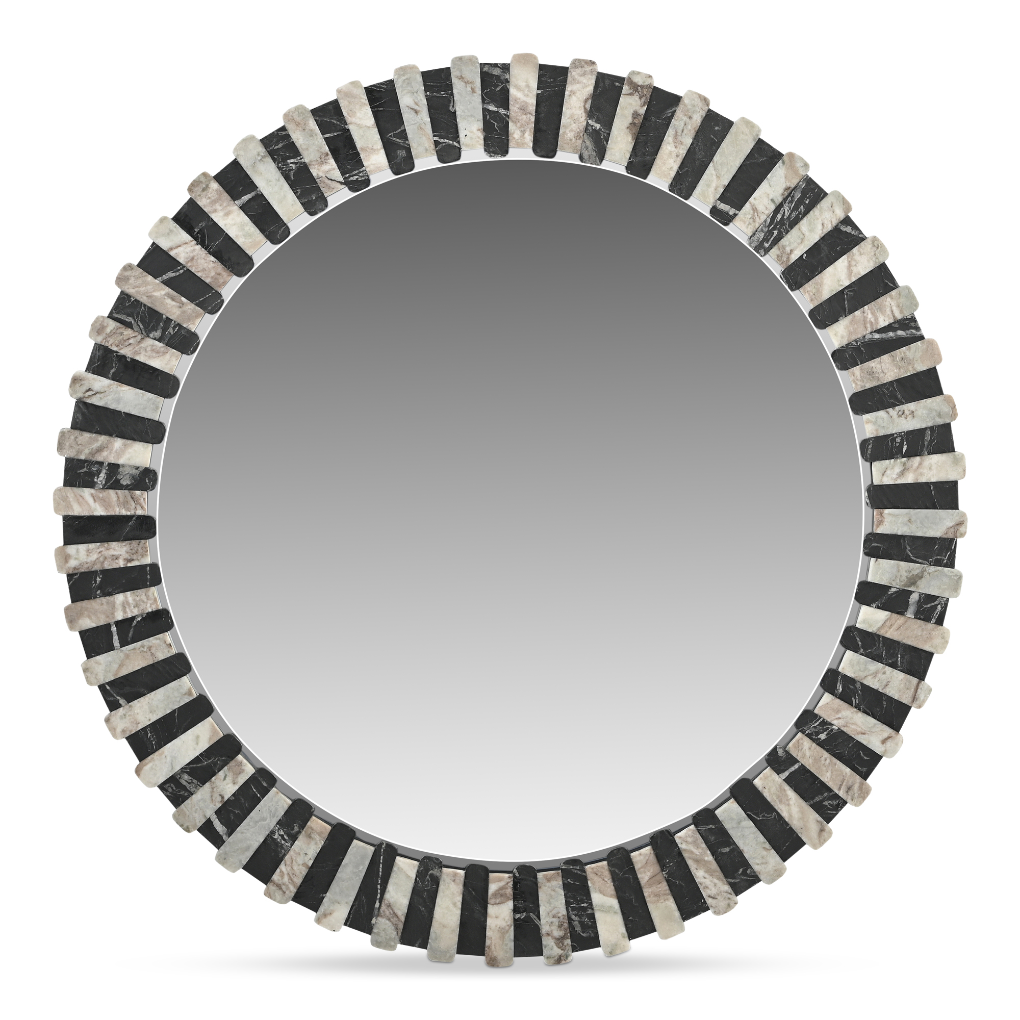 Moes Home Isolde Black Beige Mirror