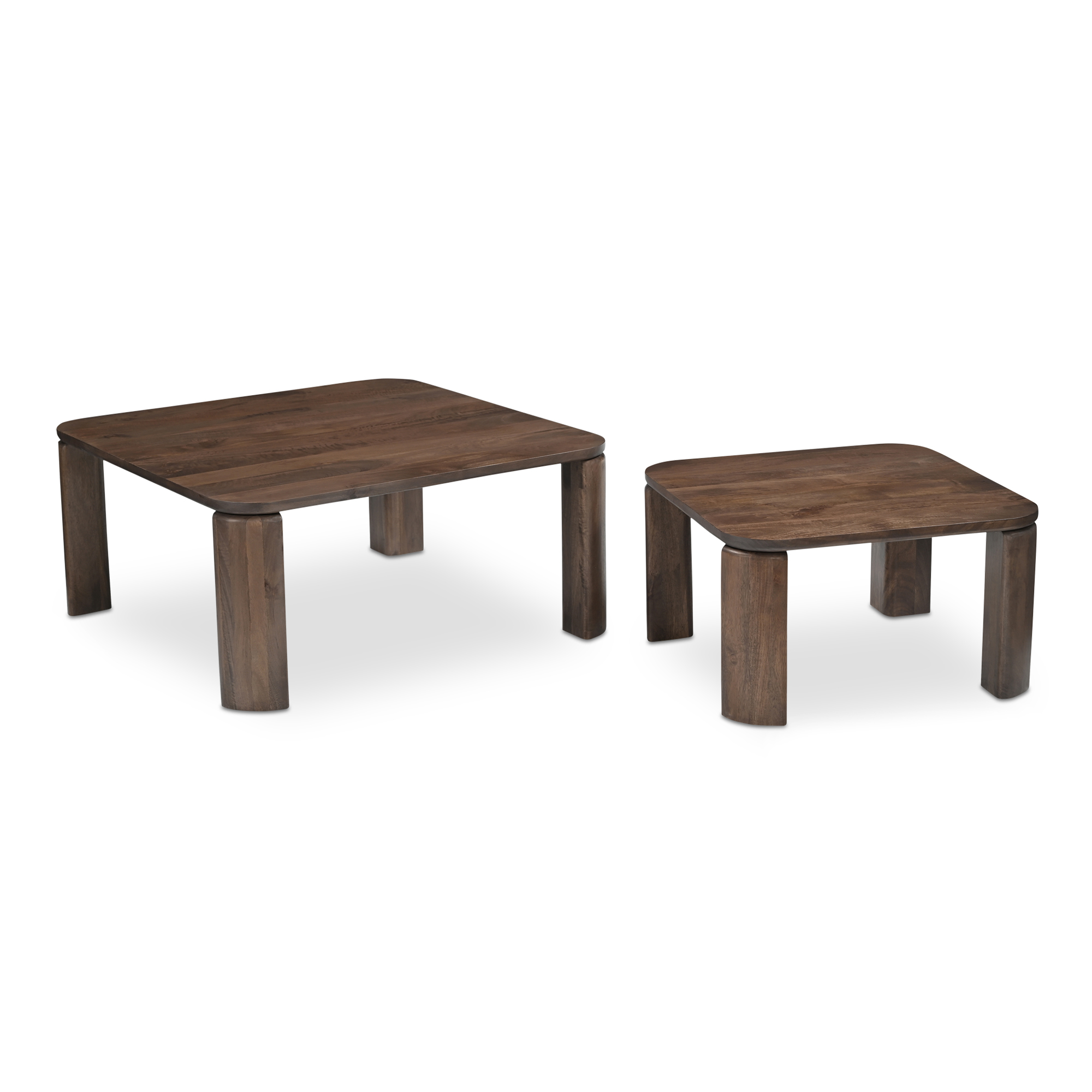 Moes Home Bailey Deep Brown Nesting Coffee Table